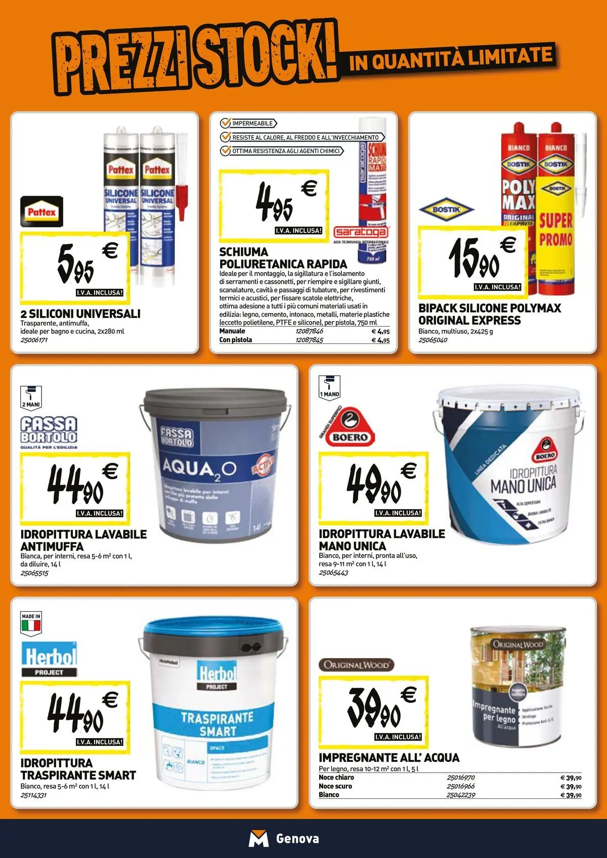 Nuovo TECNOMAT - Straordinari prezzi stock! dal 23/04/2026 > offerte anteprima 🛍️ | Pagina: 12 | Prodotti: Acqua, Impregnante, Silicone, Bagno