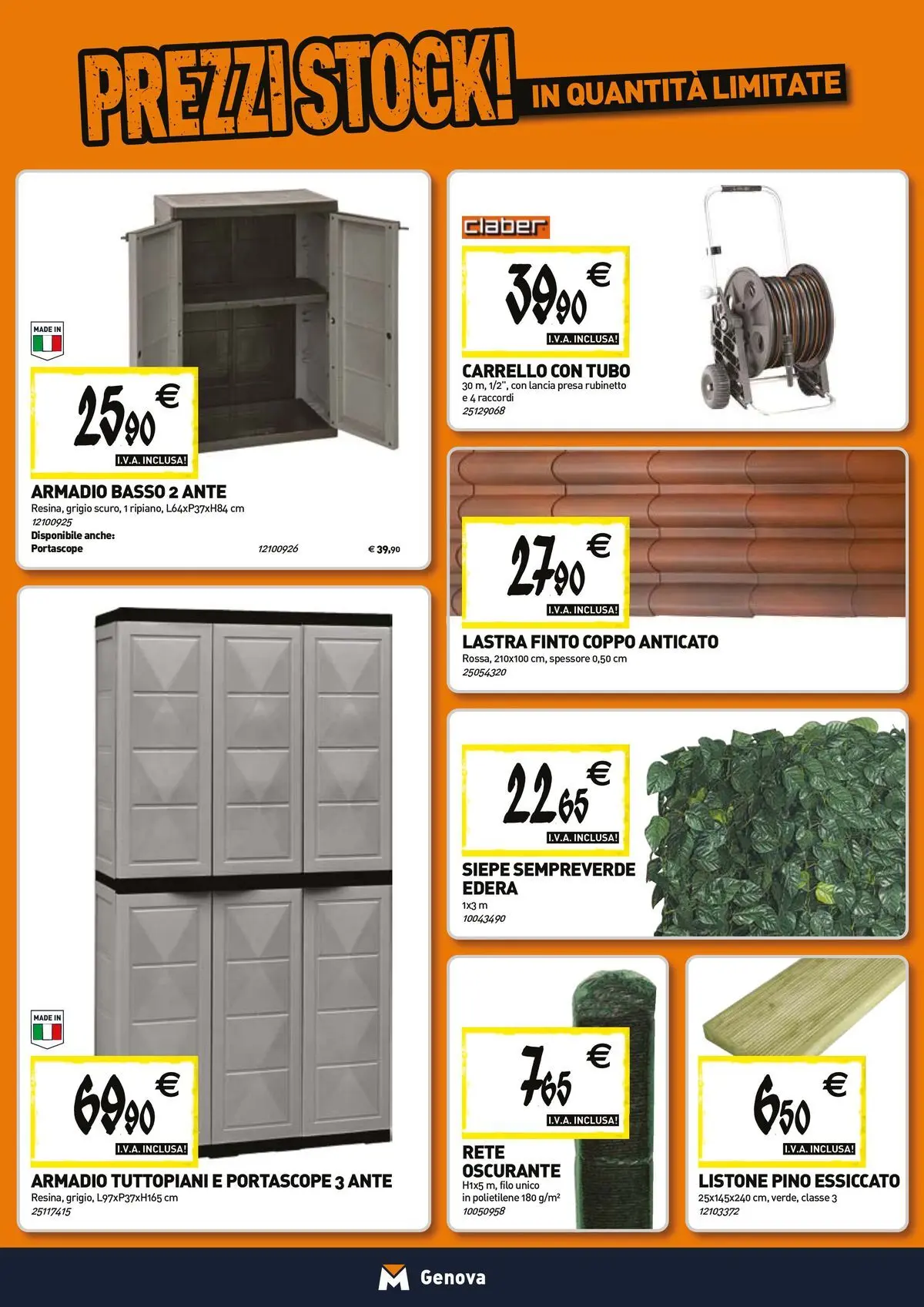 Nuovo TECNOMAT - Straordinari prezzi stock! dal 23/04/2026 > offerte anteprima 🛍️ | Pagina: 16 | Prodotti: Tubo, Carrello, Armadio, Presa