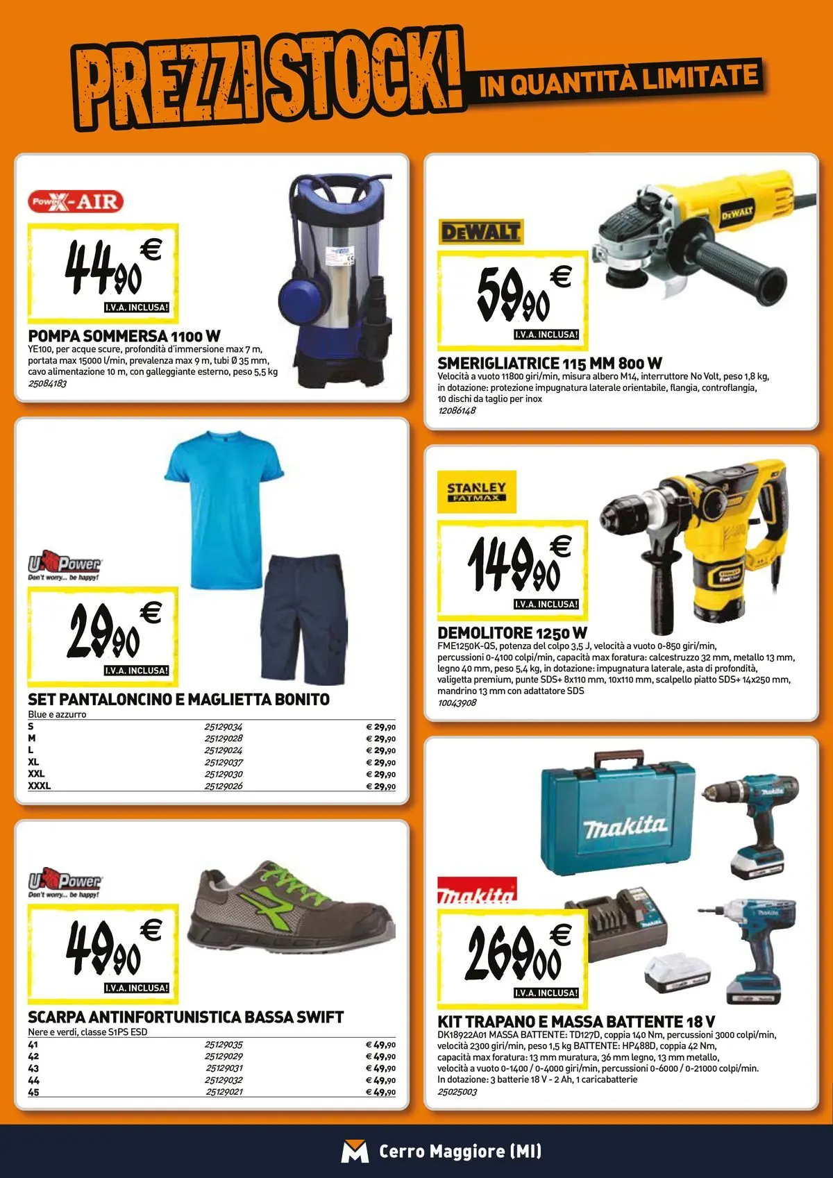 Nuovo TECNOMAT - Straordinari prezzi stock! dal 23/04/2026 > offerte anteprima 🛍️ | Pagina: 18 | Prodotti: Cavo, Trapano, Smerigliatrice, Valigetta