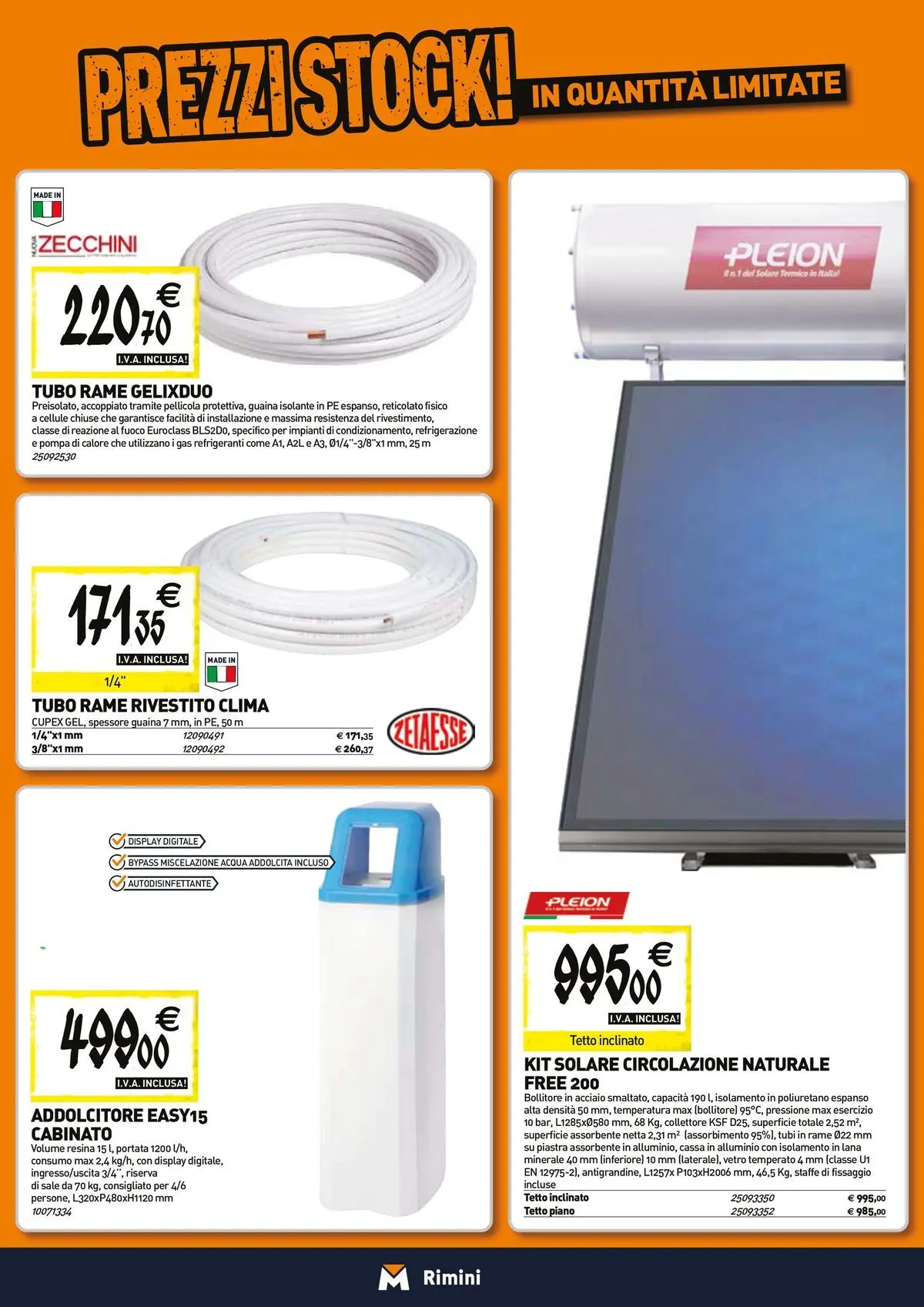 Nuovo TECNOMAT - Straordinari prezzi stock! dal 23/04/2026 > offerte anteprima 🛍️ | Pagina: 7 | Prodotti: Acqua, Sale, Tubo, Alluminio