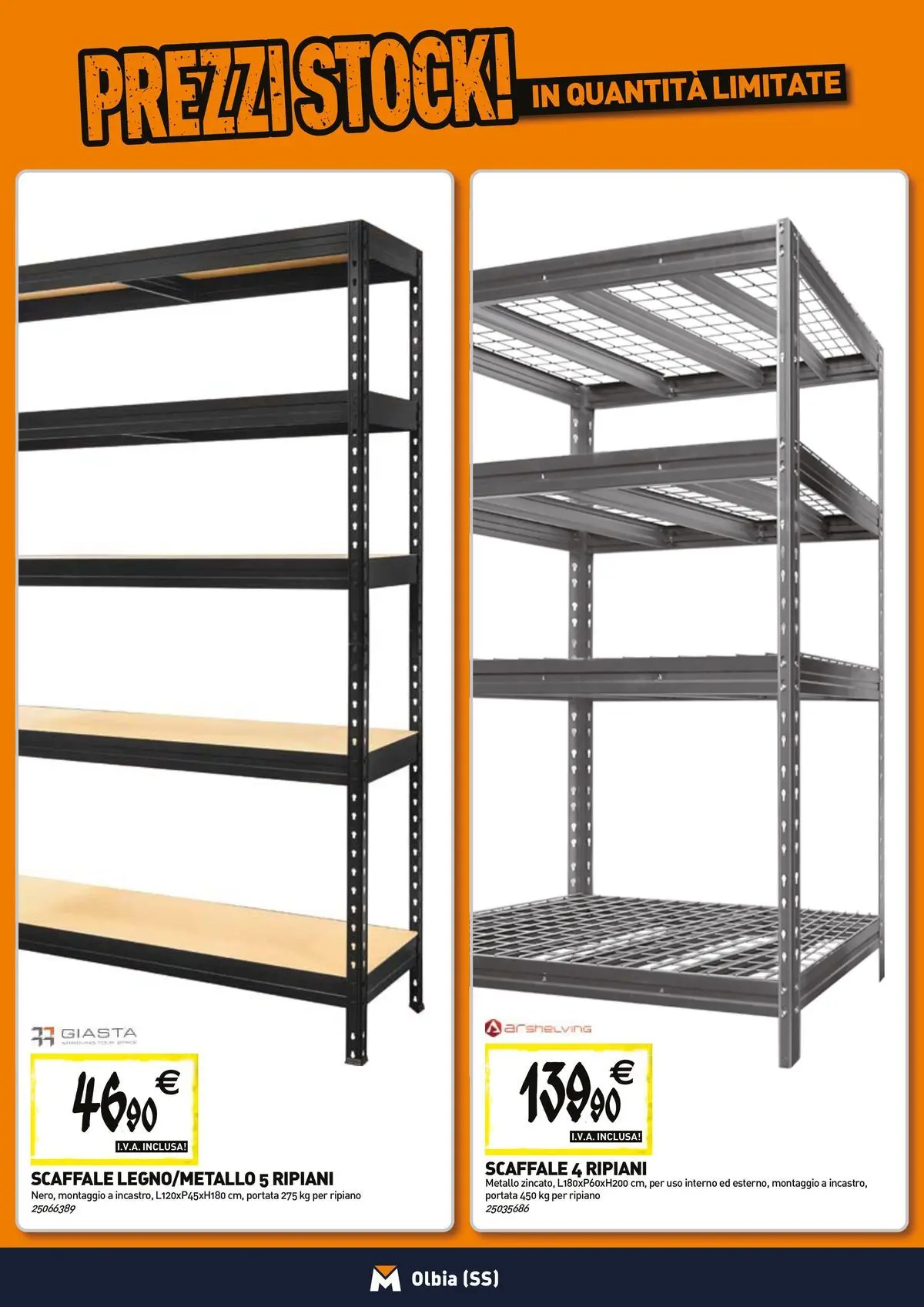Nuovo TECNOMAT - Straordinari prezzi stock! dal 23/04/2026 > offerte anteprima 🛍️ | Pagina: 15 | Prodotti: Ripiano, Scaffale