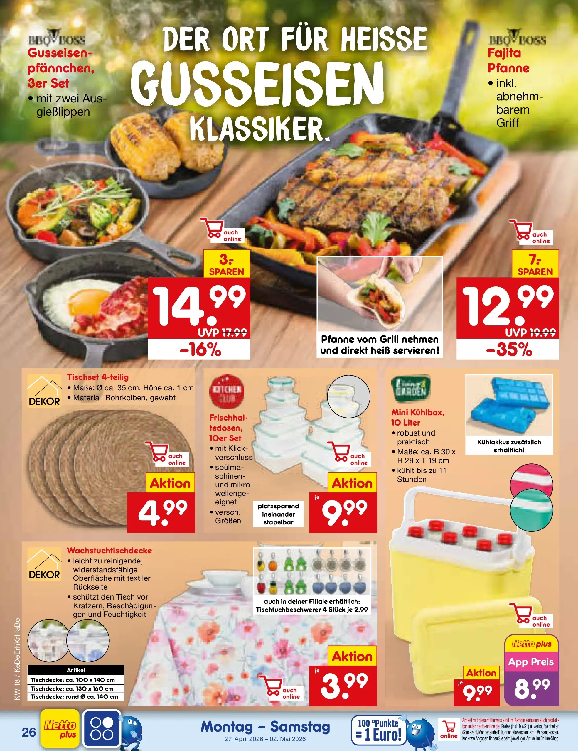 Netto Marken-Discount Prospekt Velden	 (ab 29.04.2026) » Angebote | Seite: 49 | Produkte: Grill, Tisch