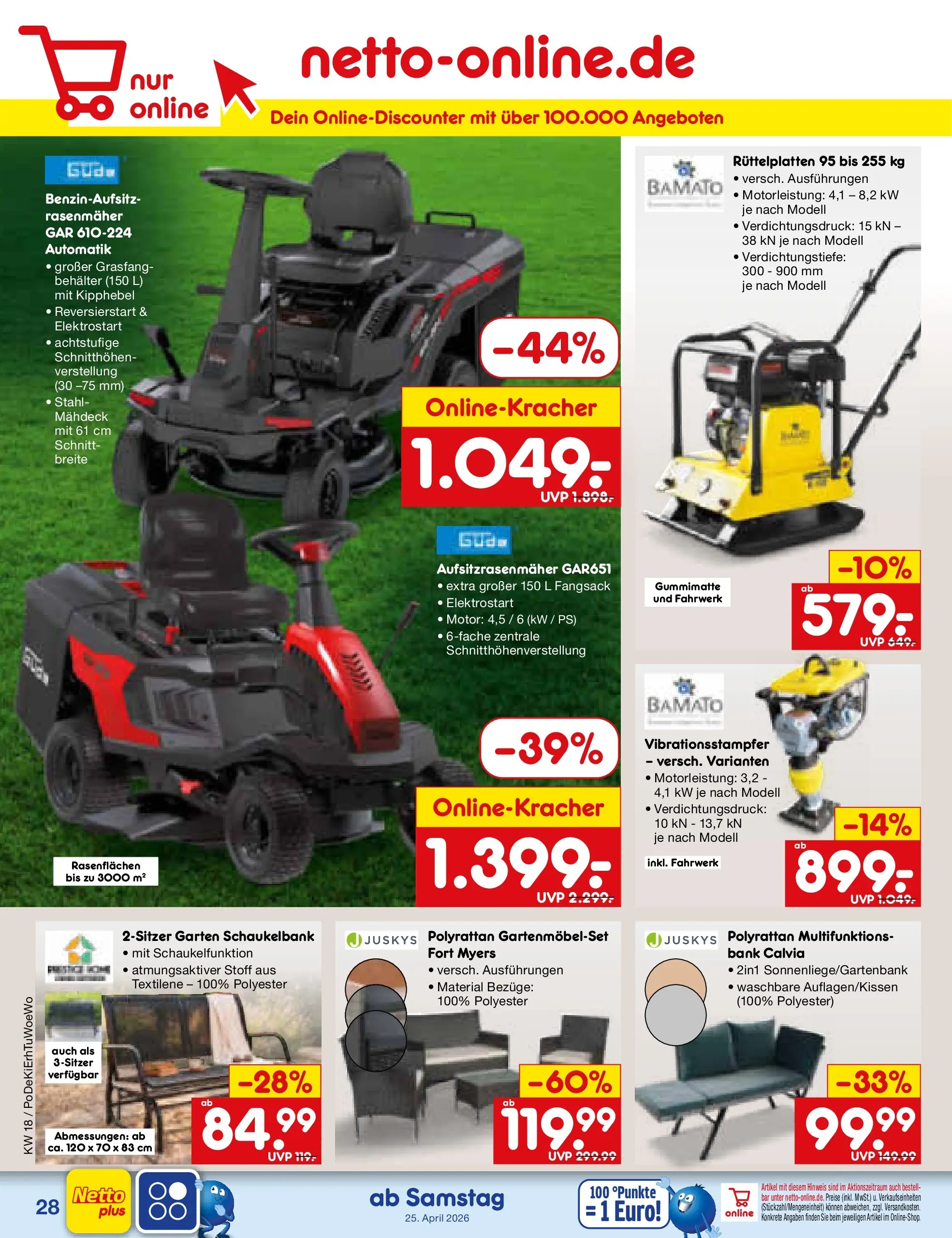 Netto Marken-Discount Prospekt Velden	 (ab 29.04.2026) » Angebote | Seite: 53 | Produkte: Rasenmäher