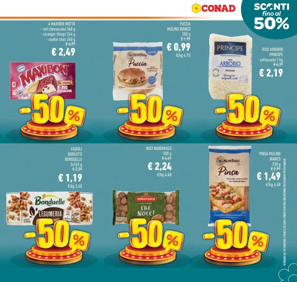 Volantino Conad dal 22/04/2026 > Anteprima | Pagina: 3 | Prodotti: Riso, Fagioli, Noci, The