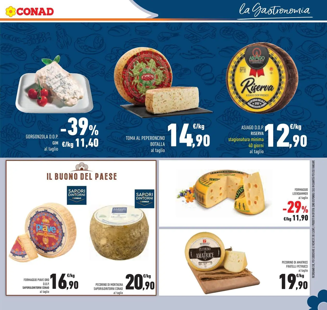 Volantino Conad dal 22/04/2026 > Anteprima | Pagina: 11 | Prodotti: Formaggio, Peperoncino, Gorgonzola, Pecorino