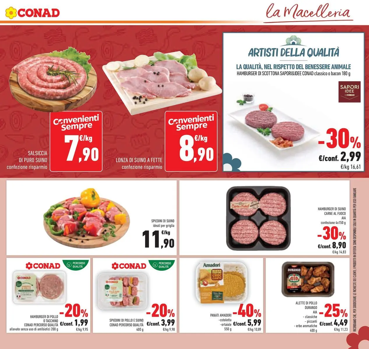 Volantino Conad dal 22/04/2026 > Anteprima | Pagina: 17 | Prodotti: Pollo, Salsiccia, Griglia, Hamburger