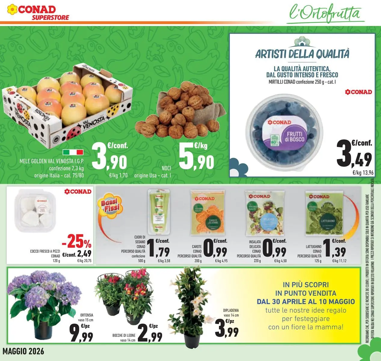 Volantino Conad dal 22/04/2026 > Anteprima | Pagina: 11 | Prodotti: Mele, Carote, Cocco, Vaso