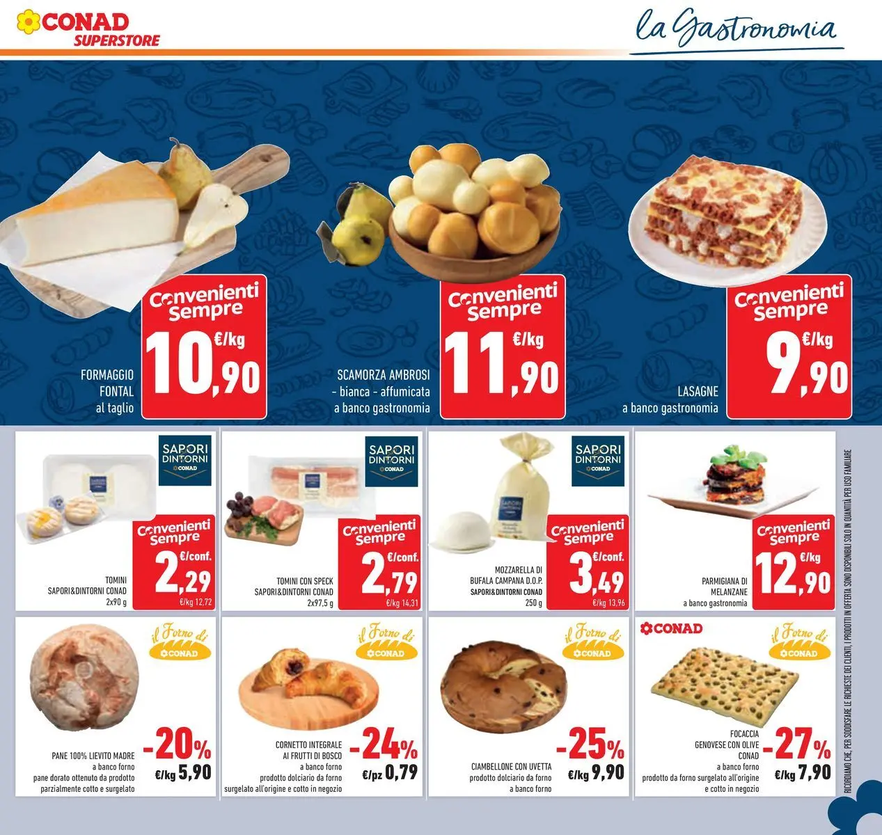 Volantino Conad dal 22/04/2026 > Anteprima | Pagina: 13 | Prodotti: Formaggio, Melanzane, Forno, Il forno