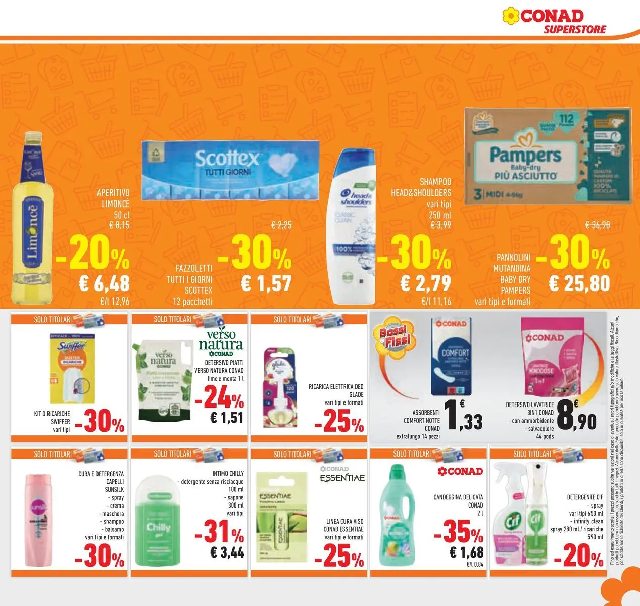 Volantino Conad dal 22/04/2026 > Anteprima | Pagina: 31 | Prodotti: Candeggina, Intimo, Pampers, Menta