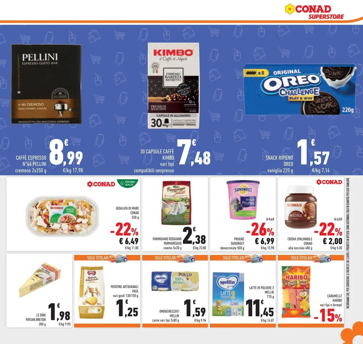 Volantino Conad dal 22/04/2026 > Anteprima | Pagina: 35 | Prodotti: Patatine, Nocciole, Parmigiano reggiano, Parmigiano