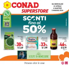 Anteprima del volantino Conad - Sconti fino al 50% valido a partire dal 22.04.2026