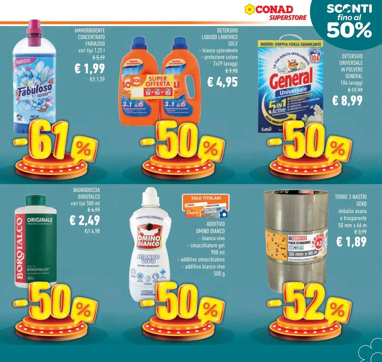 Volantino Conad dal 22/04/2026 > Anteprima | Pagina: 5 | Prodotti: Ammorbidente, Smacchiatore, Lavatrice