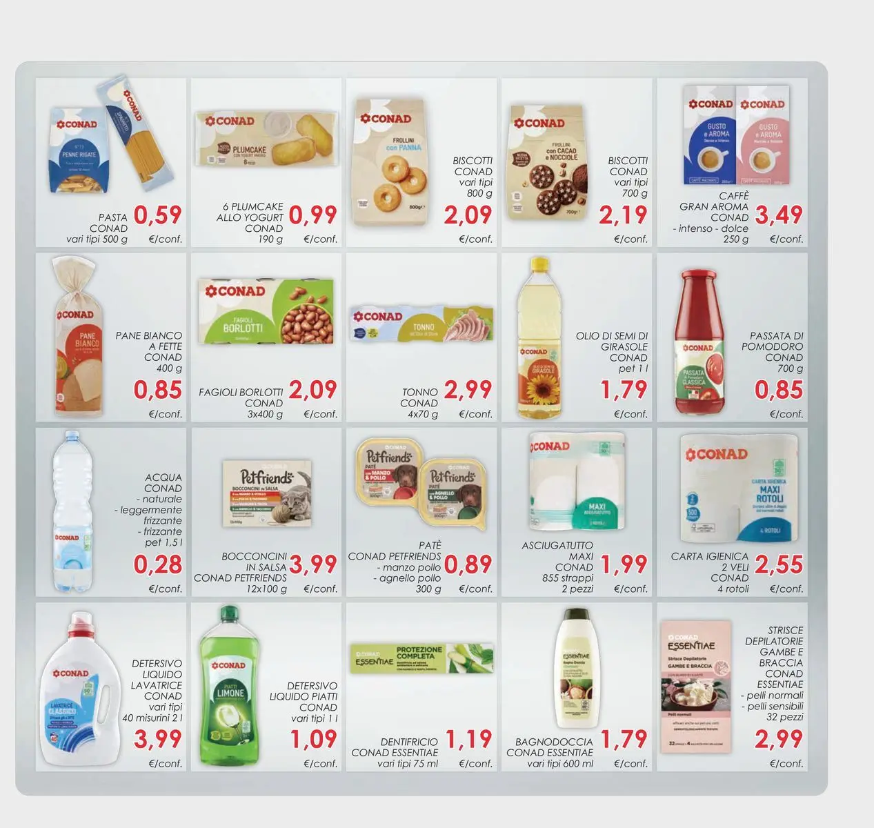 Volantino Conad dal 22/04/2026 > Anteprima | Pagina: 37 | Prodotti: Carta igienica, Biscotti, Pomodoro, Lavatrice