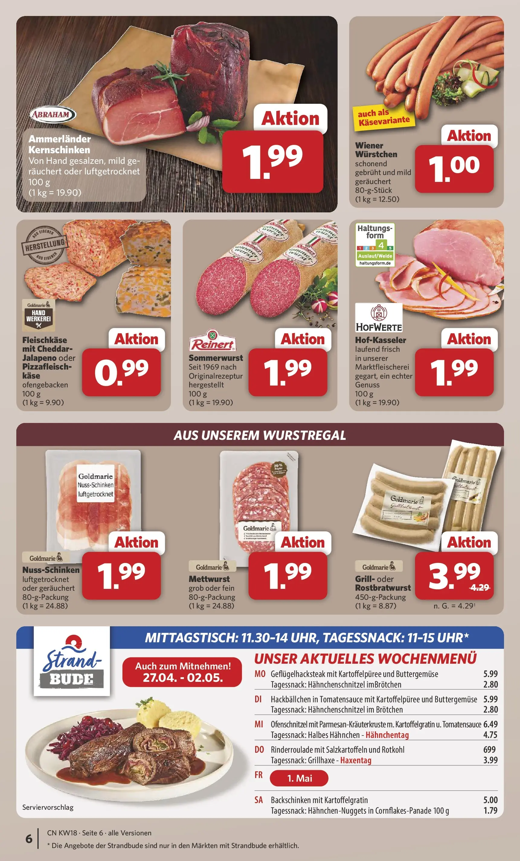 Combi Prospekt Hille  (ab 27.04.2026) zum Blättern | Seite: 6 | Produkte: Grill, Hahnchen, Käse, Rotkohl