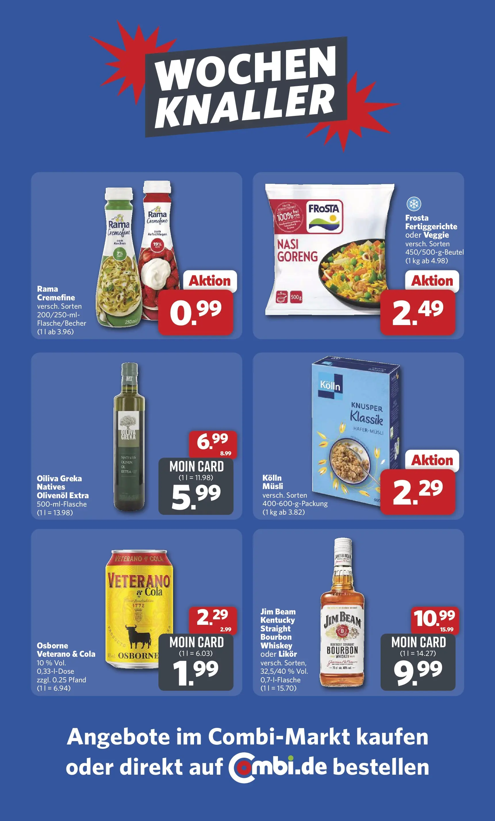 Combi Prospekt Hille  (ab 27.04.2026) zum Blättern | Seite: 32 | Produkte: Jim beam, Kolln, Rama cremefine, Fertiggerichte