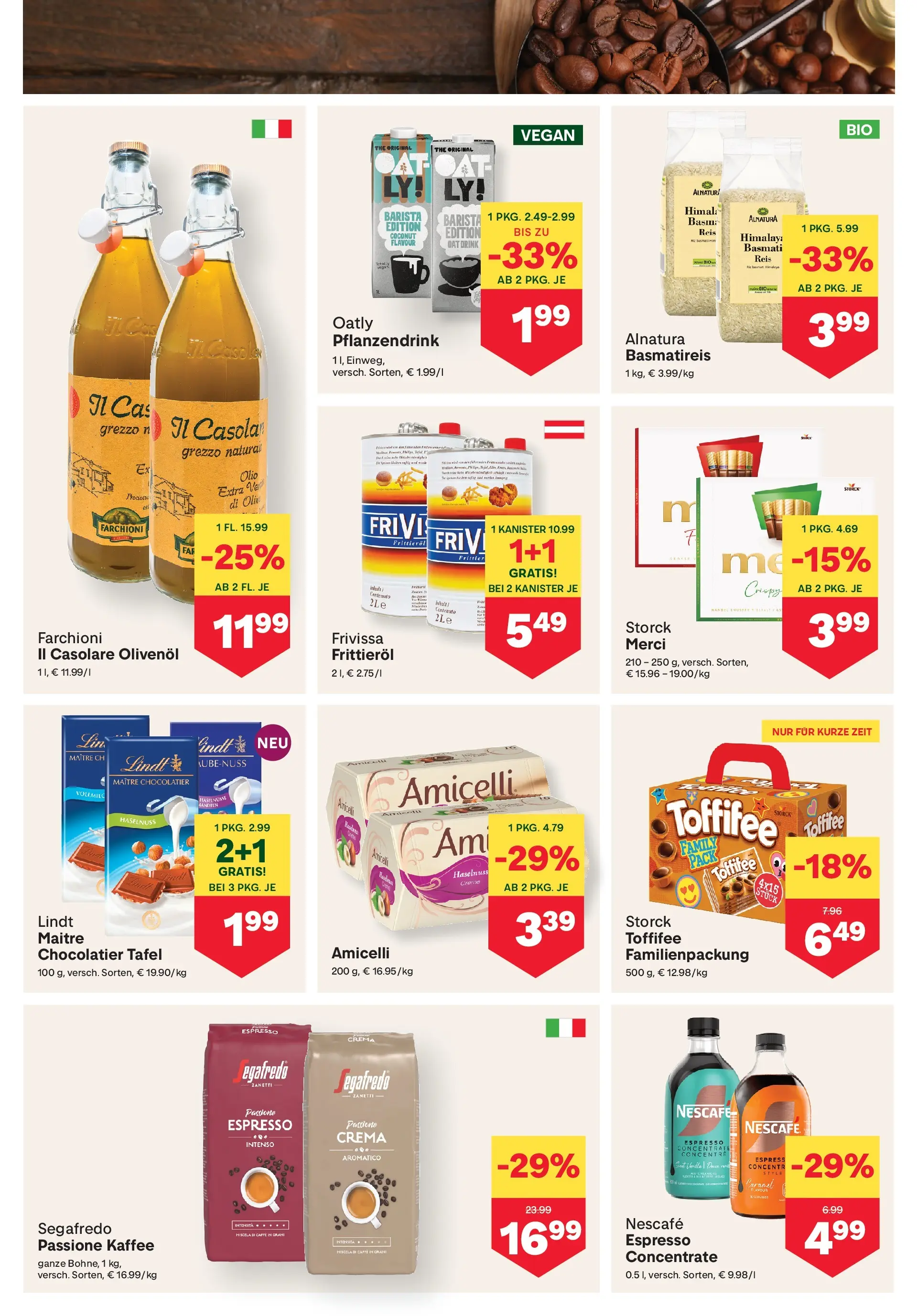 MPREIS Pfunds von 30.04.2026 - Aktuelle Angebote | Seite: 6 | Produkte: Huile à frire, Kaffee, Reis