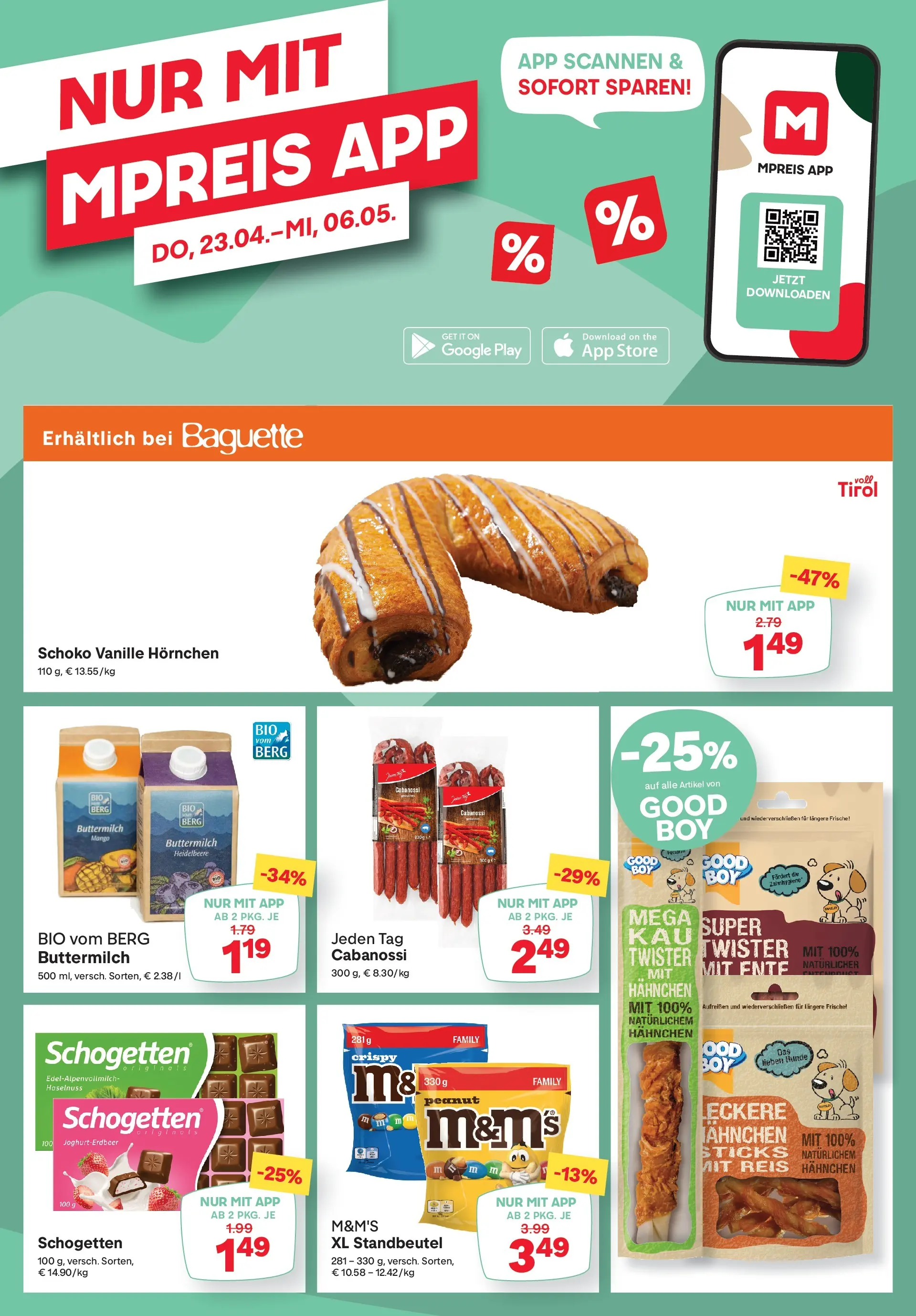 MPREIS Pfunds von 30.04.2026 - Aktuelle Angebote | Seite: 13 | Produkte: Mango, Jääkaappipakastin, Reis