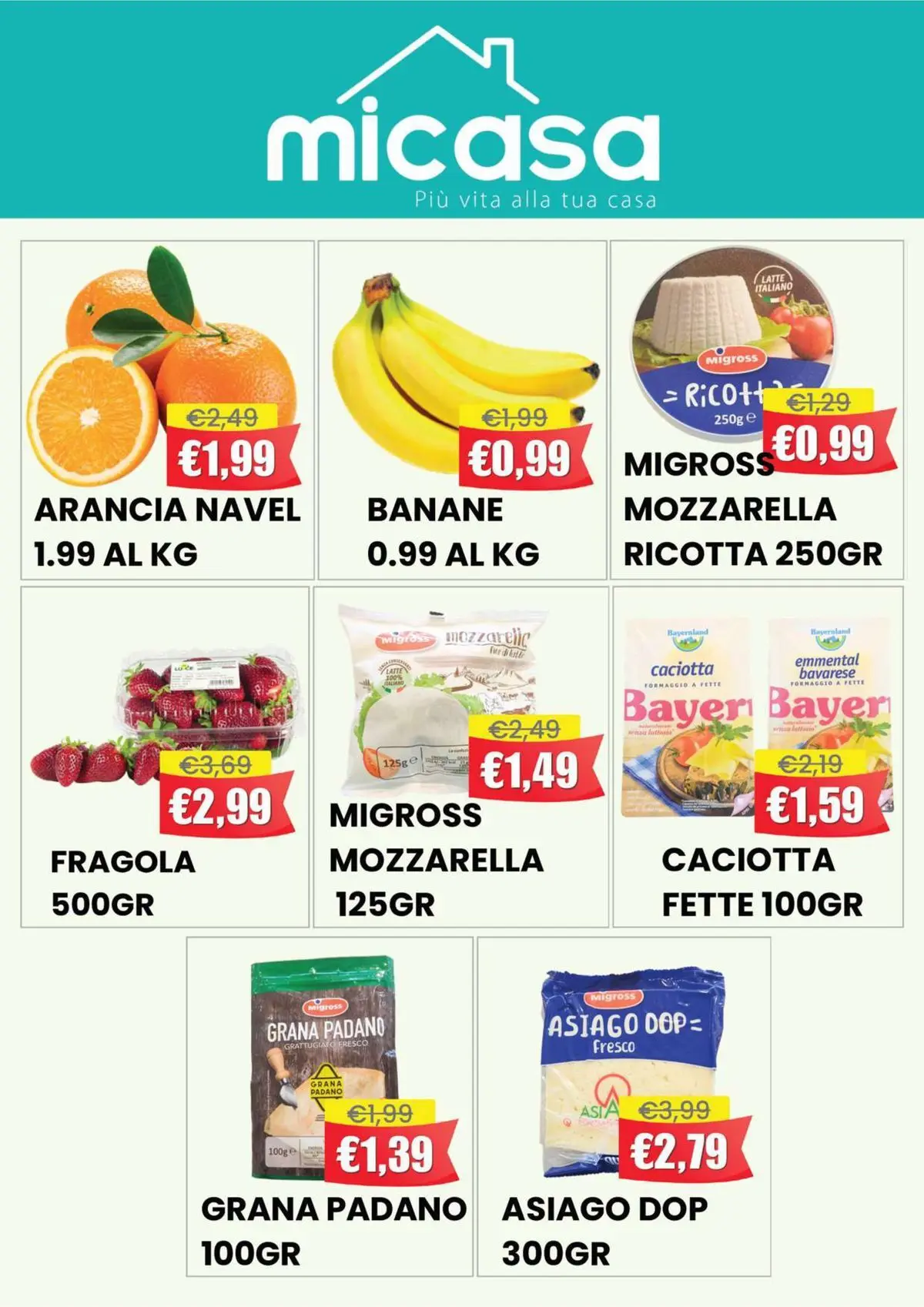 Nuovo Offerte - Aria di Primavera Food dal 21/04/2026 > offerte anteprima 🛍️ | Pagina: 3 | Prodotti: Banane, Formaggio, Ricotta, Emmental