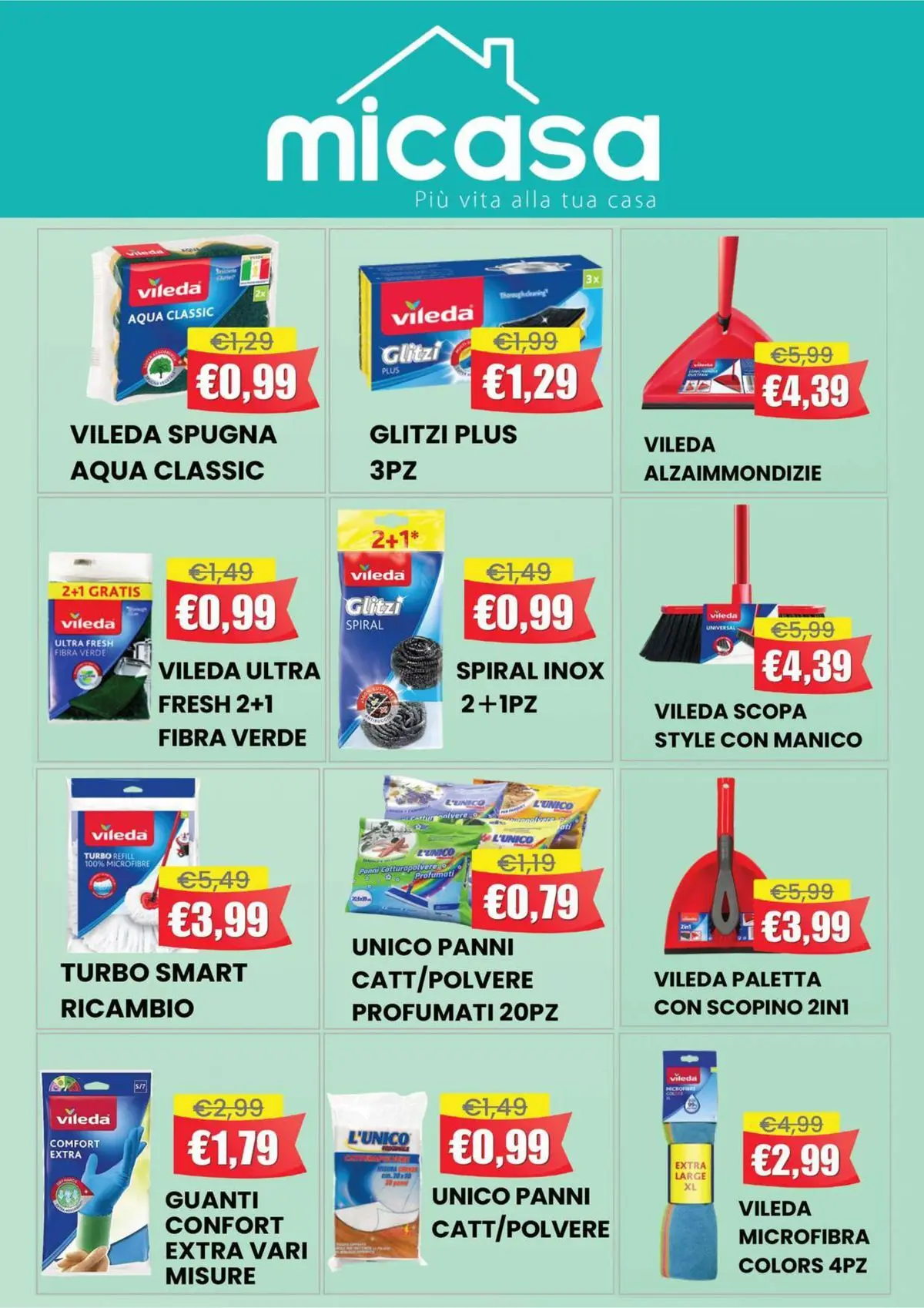 Nuovo Offerte - Aria di Primavera Food dal 21/04/2026 > offerte anteprima 🛍️ | Pagina: 14 | Prodotti: Spugna, Paletta, Guanti, Scopa