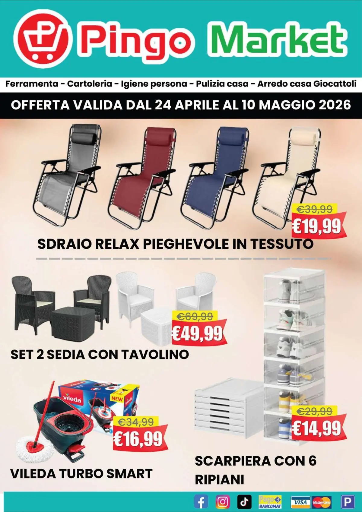 Nuovo Offerte - Aria di Primavera dal 21/04/2026 > offerte anteprima 🛍️ | Pagina: 2 | Prodotti: Tavolino, Sdraio, Scarpiera, Sedia