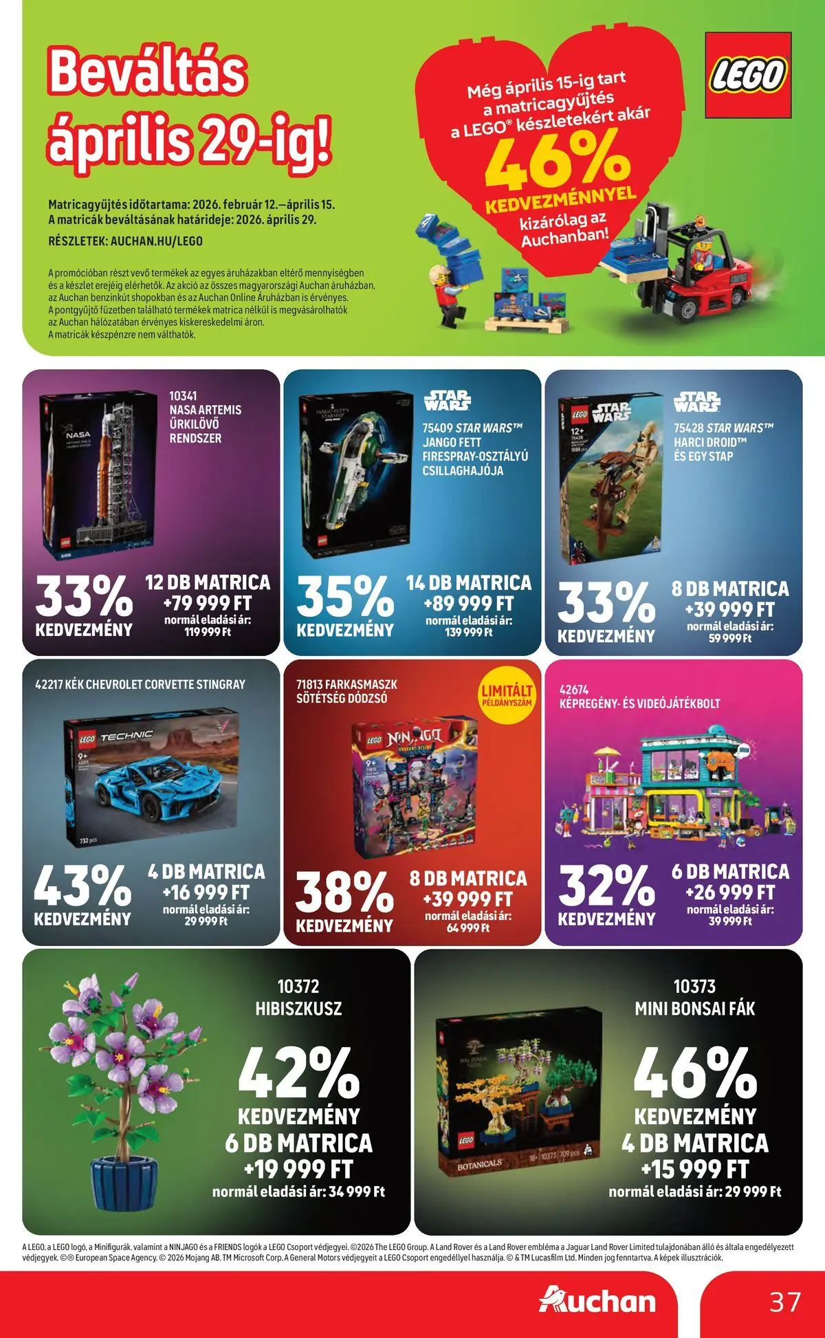 Auchan akciós újság Szolnok - 2026.04.23. -tól/töl > akció, lapozható szórólap 🛍️ | Oldal: 37 | Termékek: Videó