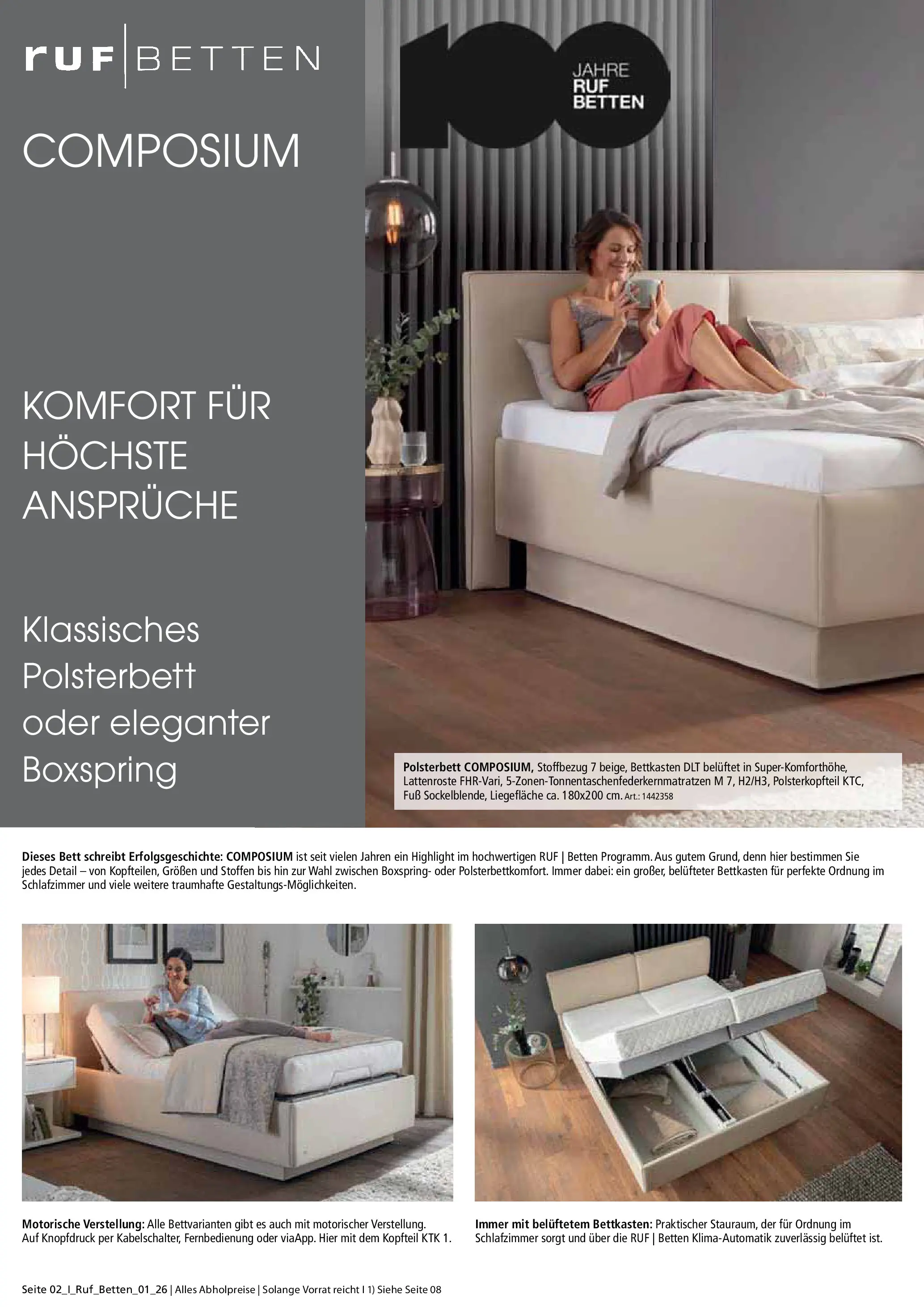 Zurbrüggen - Zurbrüggen: Ruf Betten Spezial (ab 17.04.2026) zum Blättern | Seite: 2 | Produkte: Bett, Polsterbett