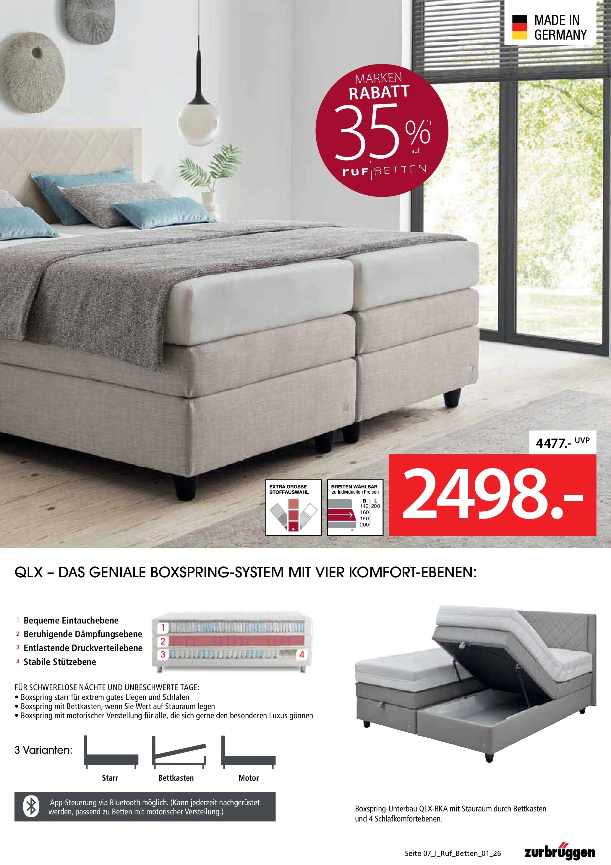 Zurbrüggen - Zurbrüggen: Ruf Betten Spezial (ab 17.04.2026) zum Blättern | Seite: 7