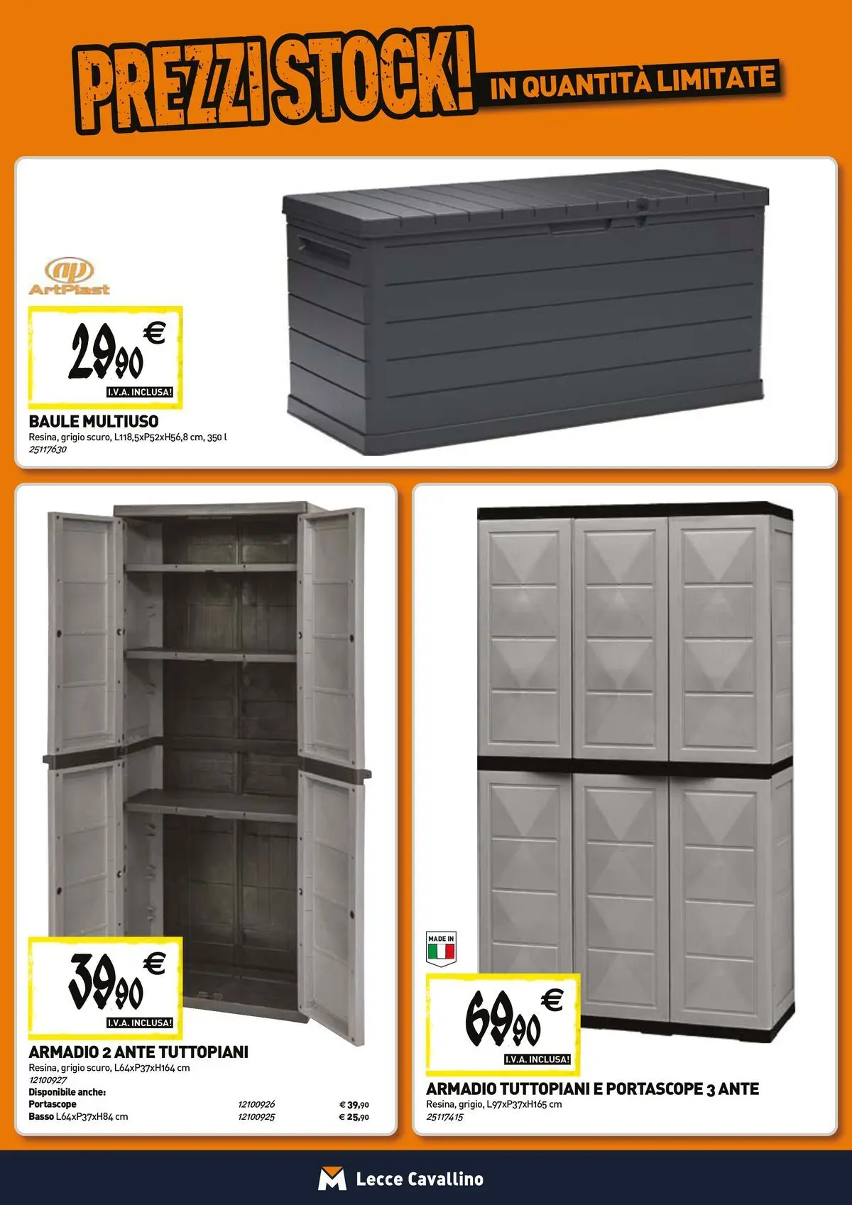 Nuovo TECNOMAT - Straordinari prezzi stock! dal 23/04/2026 > offerte anteprima 🛍️ | Pagina: 16 | Prodotti: Baule, Armadio