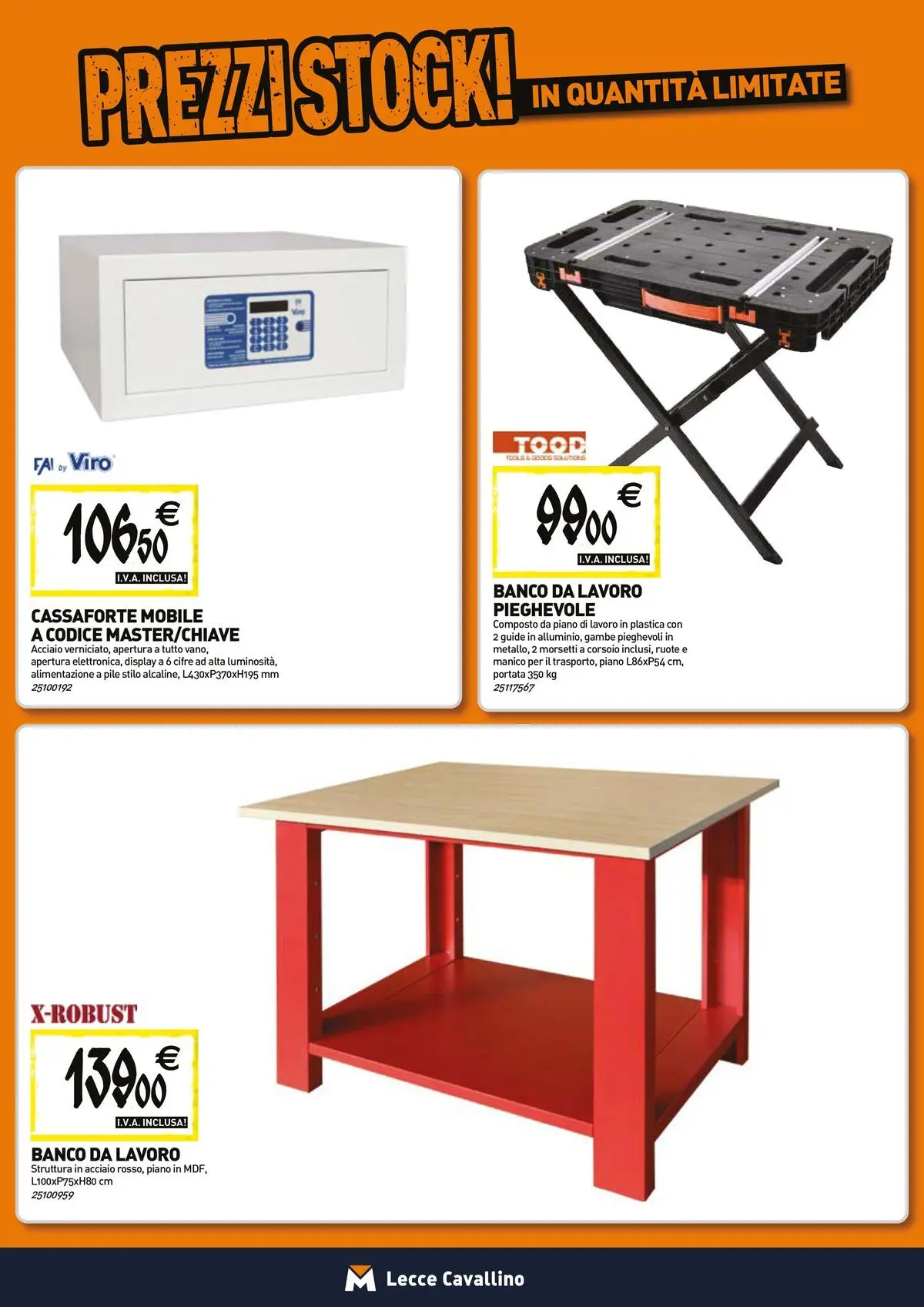 Nuovo TECNOMAT - Straordinari prezzi stock! dal 23/04/2026 > offerte anteprima 🛍️ | Pagina: 19 | Prodotti: Pile, Mobile, Cassaforte
