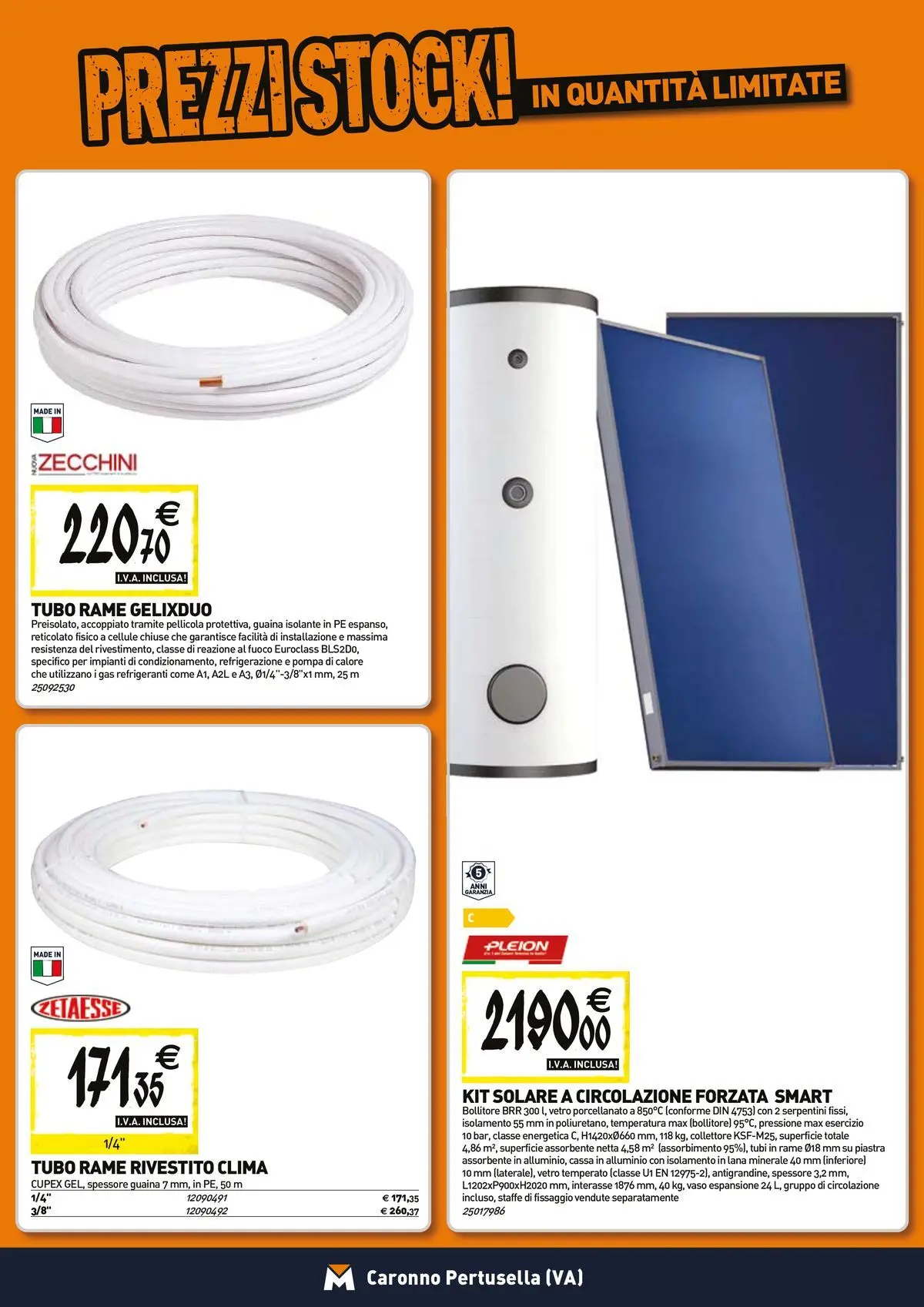 Nuovo TECNOMAT - Straordinari prezzi stock! dal 23/04/2026 > offerte anteprima 🛍️ | Pagina: 7 | Prodotti: Tubo, Pellicola, Bollitore, Vaso