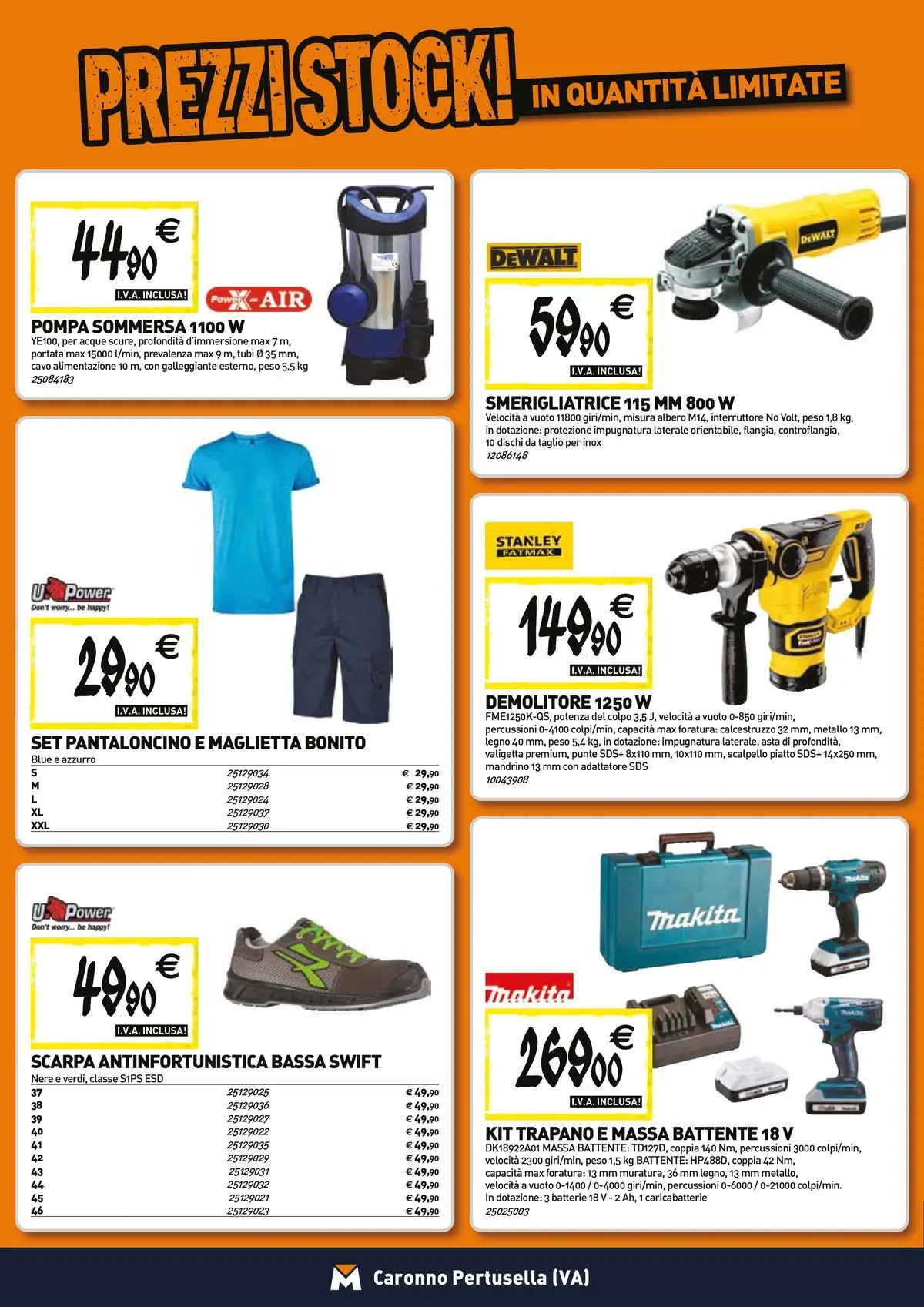 Nuovo TECNOMAT - Straordinari prezzi stock! dal 23/04/2026 > offerte anteprima 🛍️ | Pagina: 18 | Prodotti: Adattatore, Smerigliatrice, Valigetta, Batterie