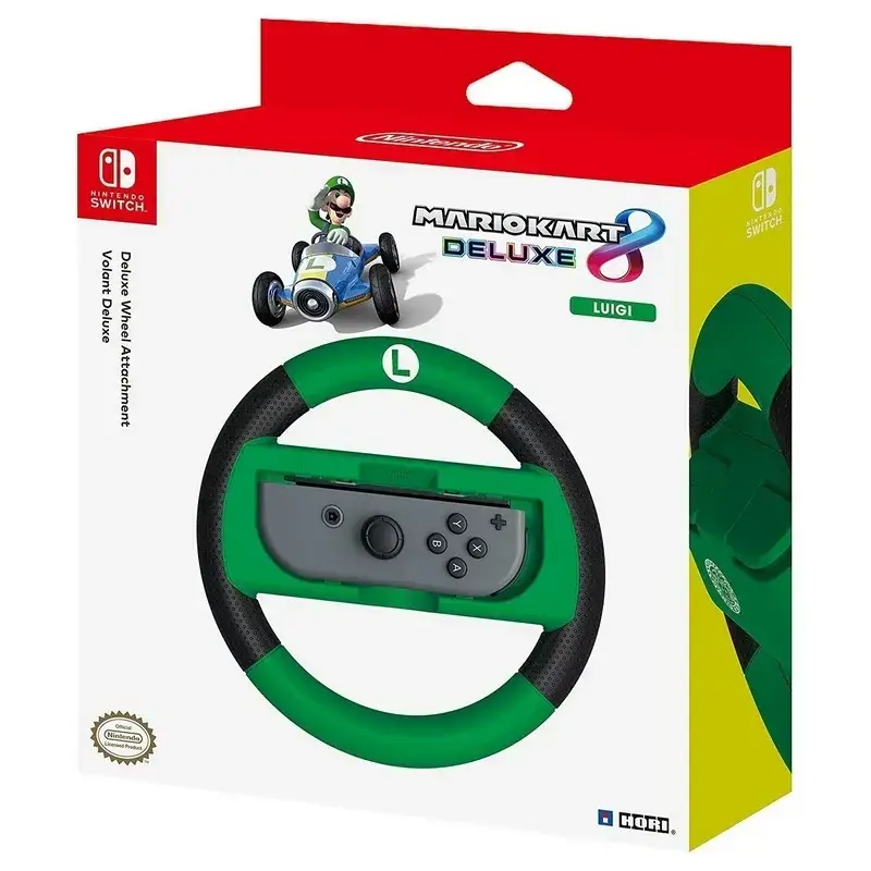 Конзола - аксесоар HORI Mario Kart 8 Deluxe WHEEL - LUIGI (NSW)