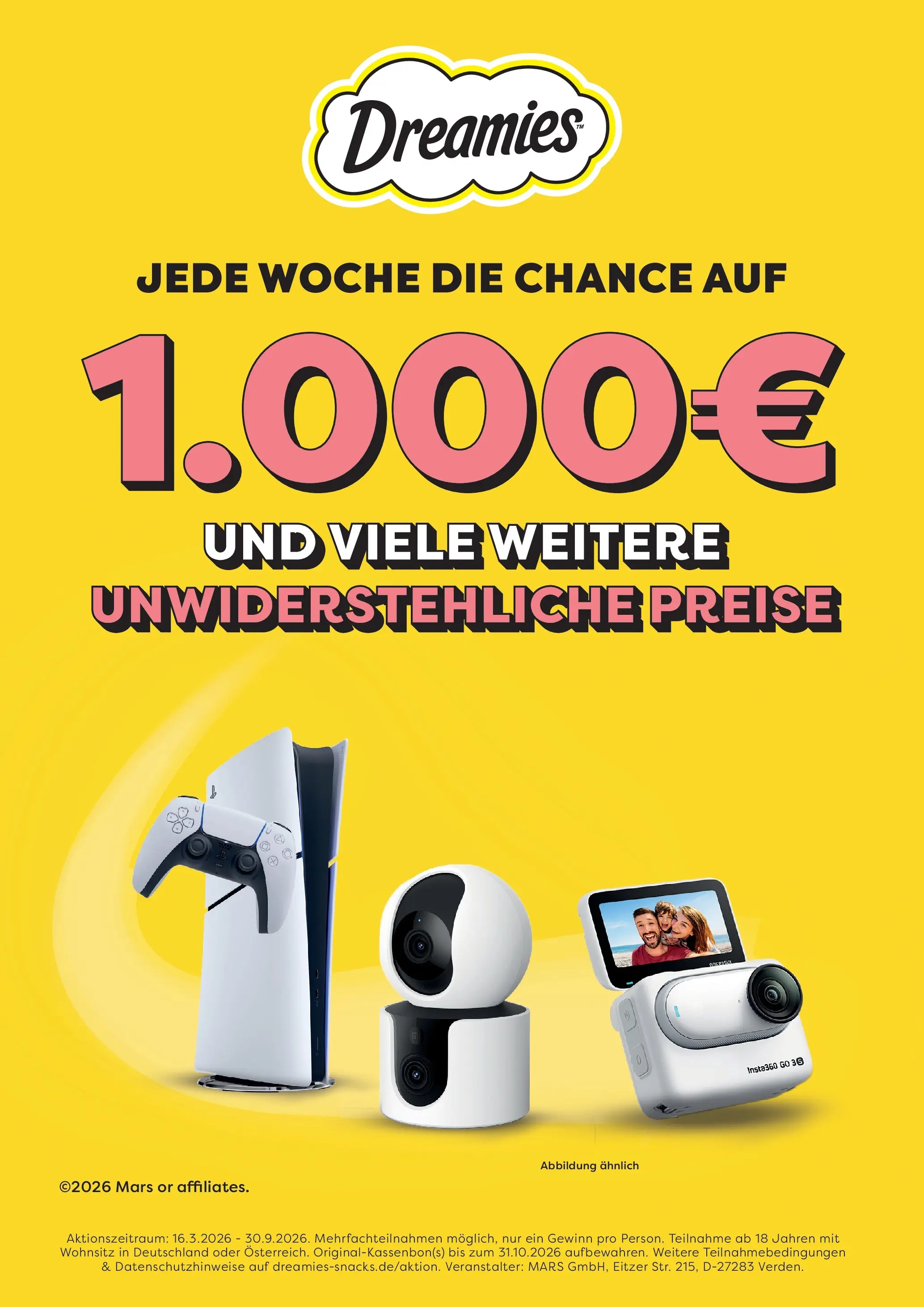 Angebote - Dreamies: Jede Woche die Chance auf 1000 € und viele weitere unwiderstehliche Preise! (ab 21.04.2026) zum Blättern | Seite: 1