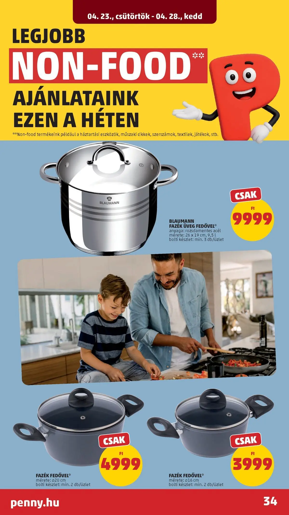Penny aktuális akciós újság: 2026.04.23.-tól lapozható | Oldal: 34