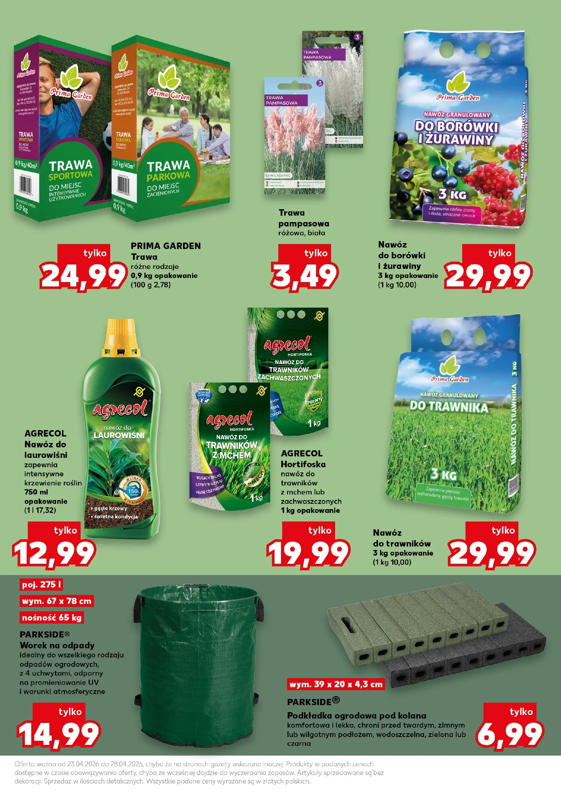 Kaufland gazetka - Ogród od 23.04.2026 - od jutra PDF | Strona: 3 | Produkty: Trawa pampasowa, Owoce
