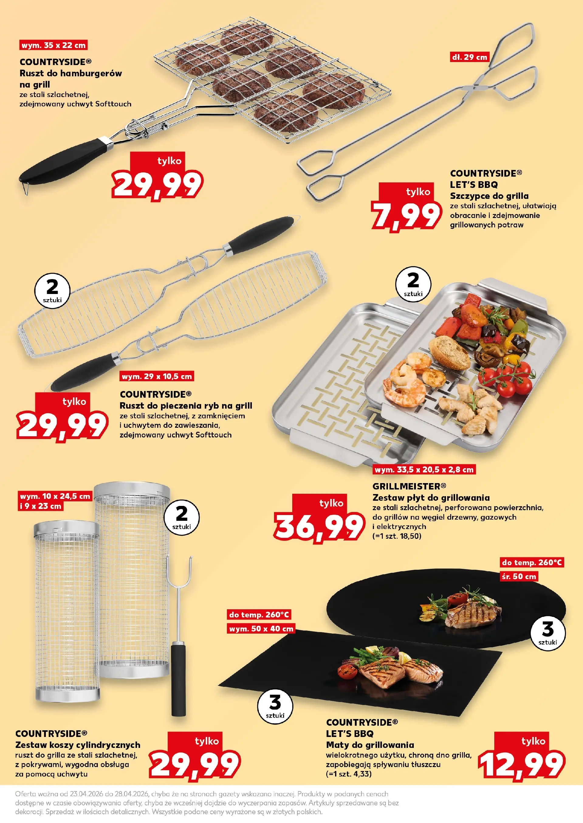 Kaufland gazetka - Ogród od 23.04.2026 - od jutra PDF | Strona: 23 | Produkty: Grill, Ruszt