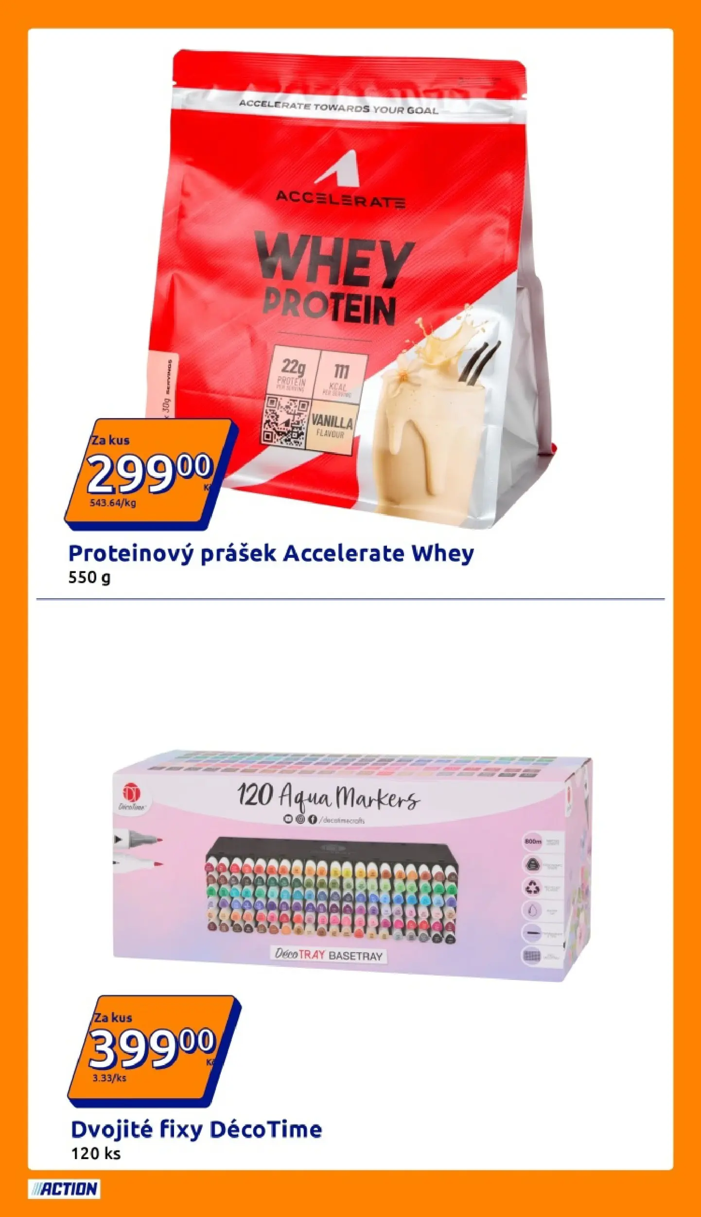 Action leták od 22.04.2026 - Akční leták online | Strana: 7 | Produkty: Proteinový prášek, Fixy, Protein