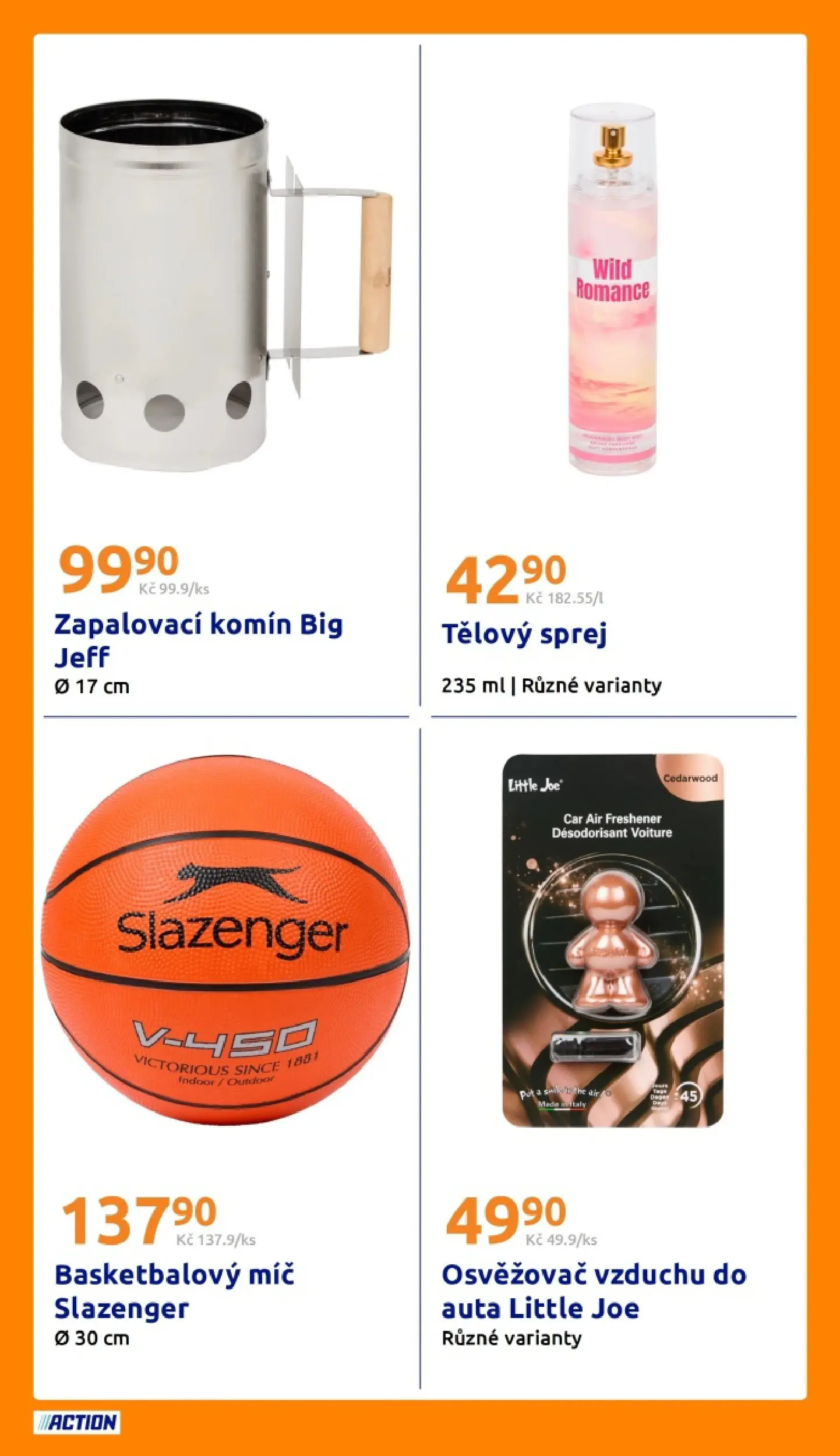 Action leták od 22.04.2026 - Akční leták online | Strana: 20 | Produkty: Basketbalový míč, Osvěžovač vzduchu