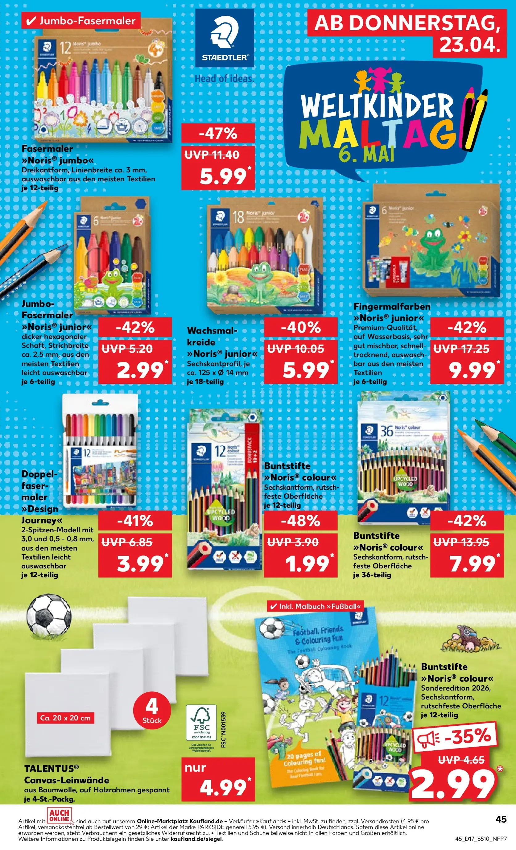 Prospekt Kaufland ab 22.04.2026 » Angebote Online zum Blättern | Seite: 45 | Produkte: Fußball, Football