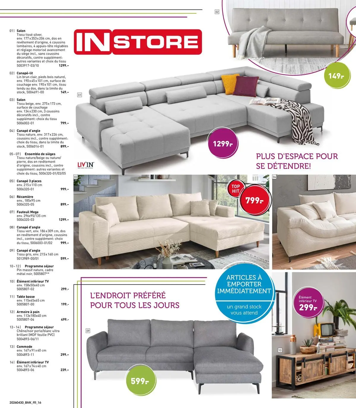 Möbel Martin - Möbel Martin: Offres hebdomadaires à partir du 29/04/2026 - promo en ligne | Page: 16