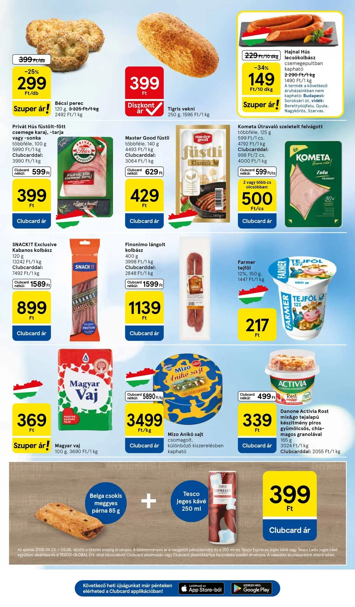 Tesco - Tesco újság érvényessége 2026.04.29-ig - 2026.04.22.-tól - online | Oldal: 3 | Termékek: Farmer, Protein, Karaj, Felvágott