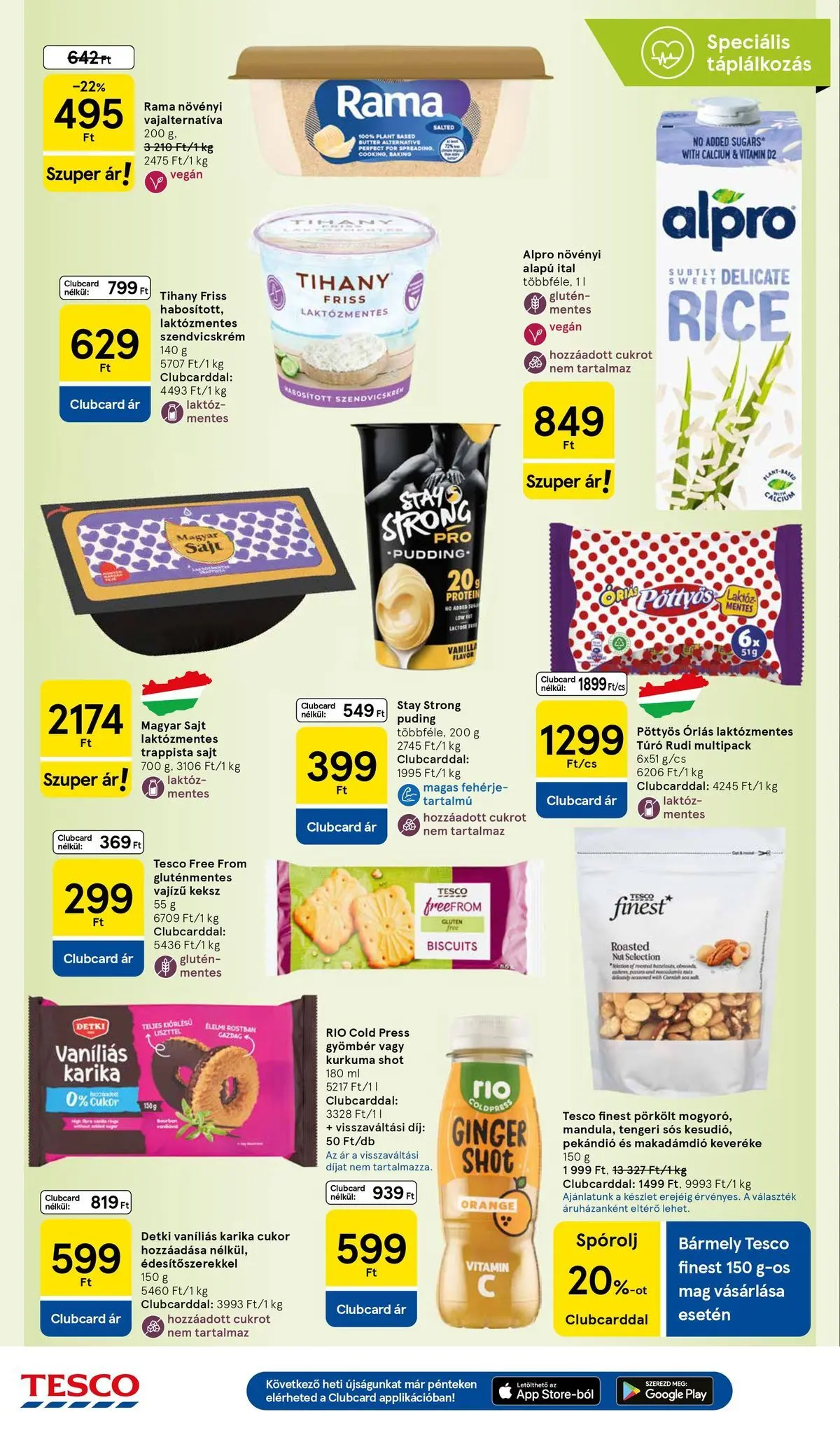 Tesco - Tesco újság érvényessége 2026.04.29-ig - 2026.04.22.-tól - online | Oldal: 8 | Termékek: Sajt, Makadámdió, Trappista sajt, Cukor