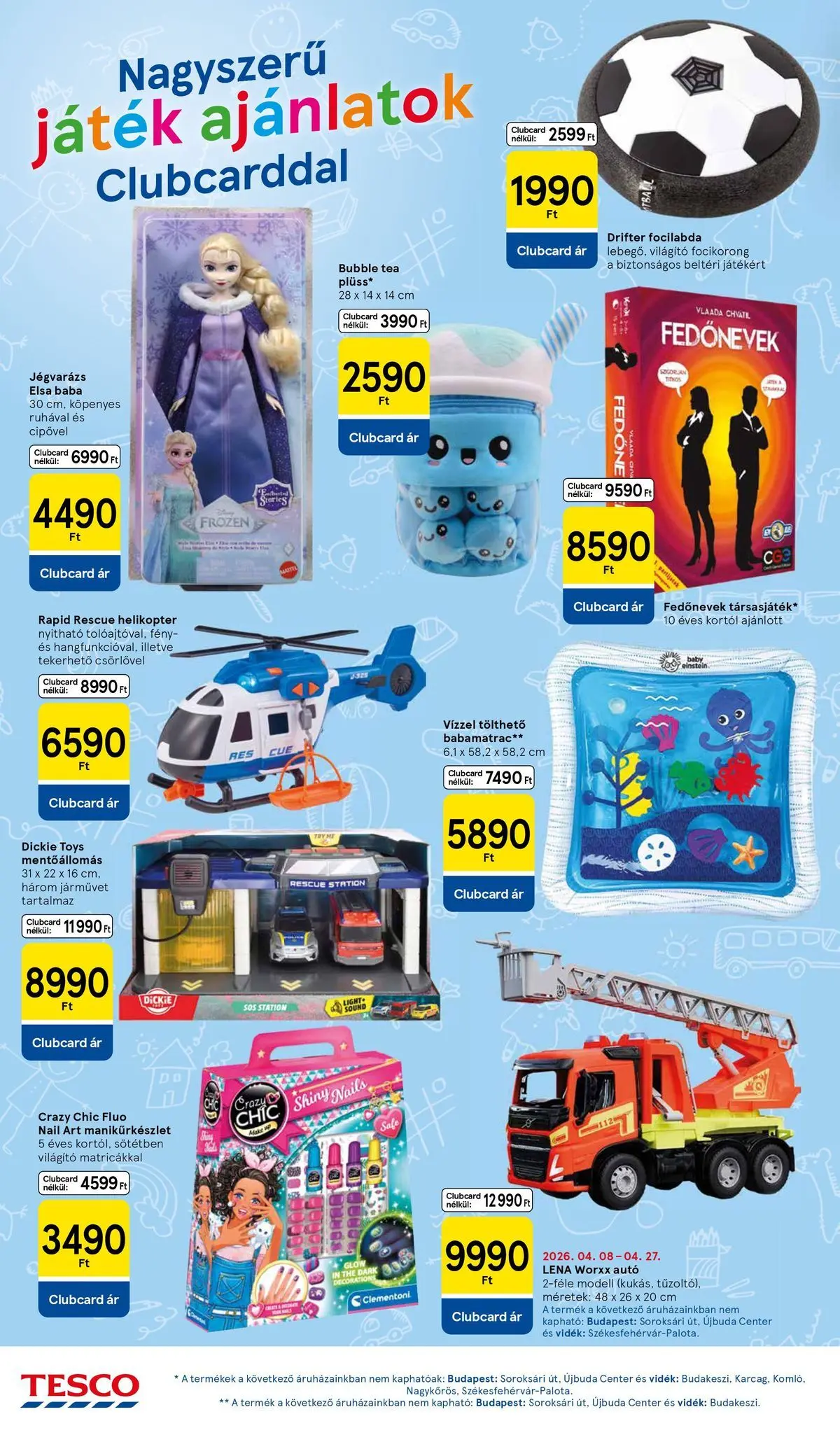 Tesco - Tesco újság érvényessége 2026.04.29-ig - 2026.04.22.-tól - online | Oldal: 10 | Termékek: Játék, Tea