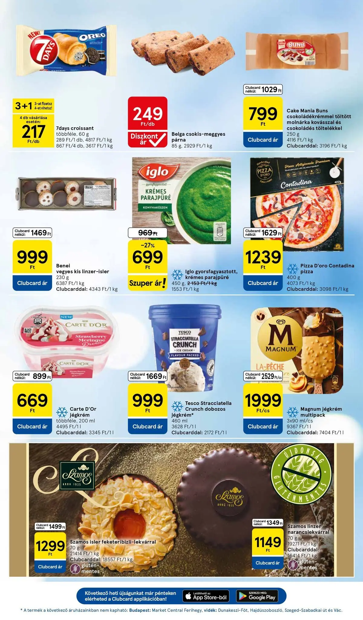 Tesco - Tesco újság érvényessége 2026.04.29-ig - 2026.04.22.-tól - online | Oldal: 13 | Termékek: Párna, Pizza, Linzer, Jégkrém