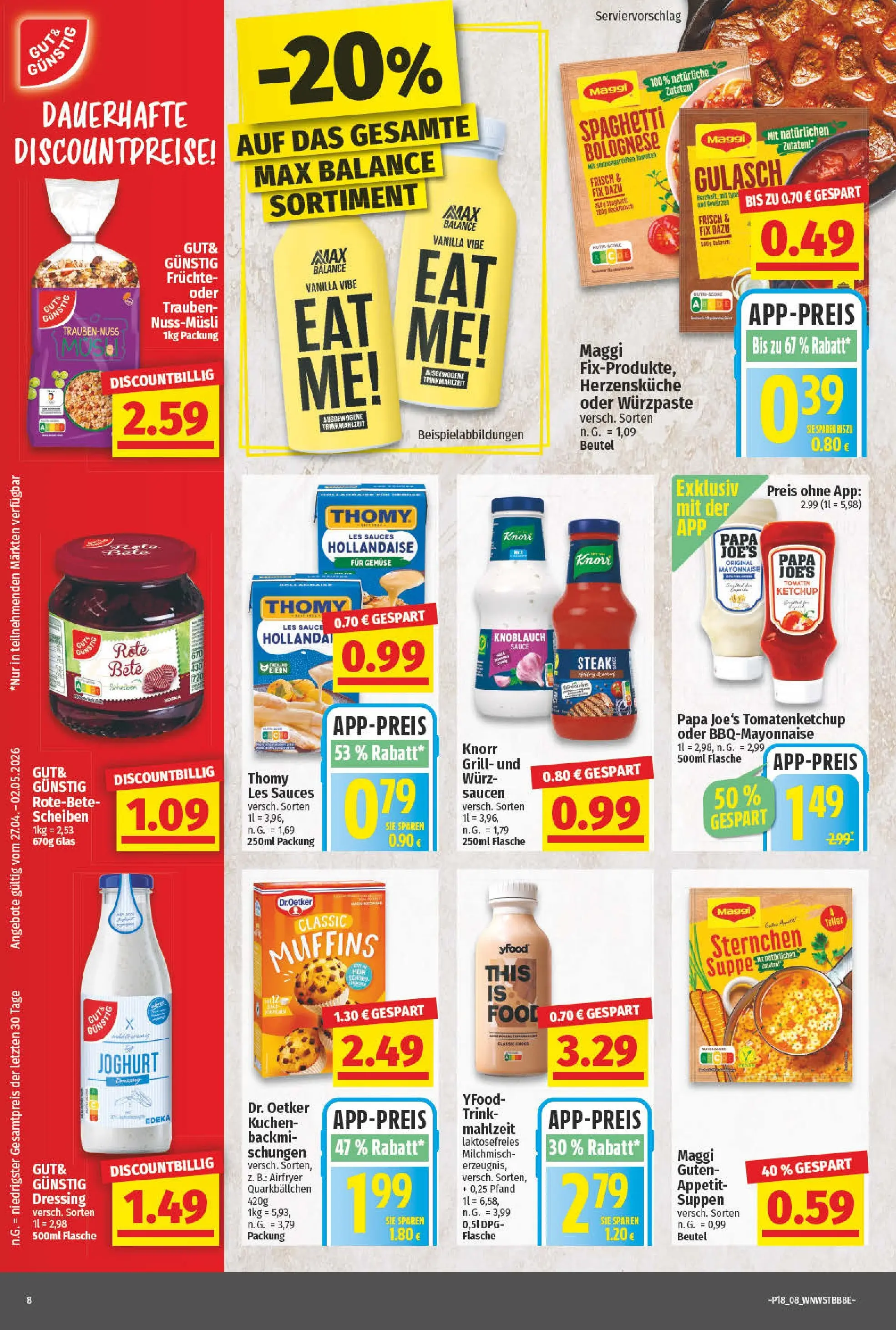 Angebote - Wochenangebote (ab 26.04.2026) zum Blättern | Seite: 8