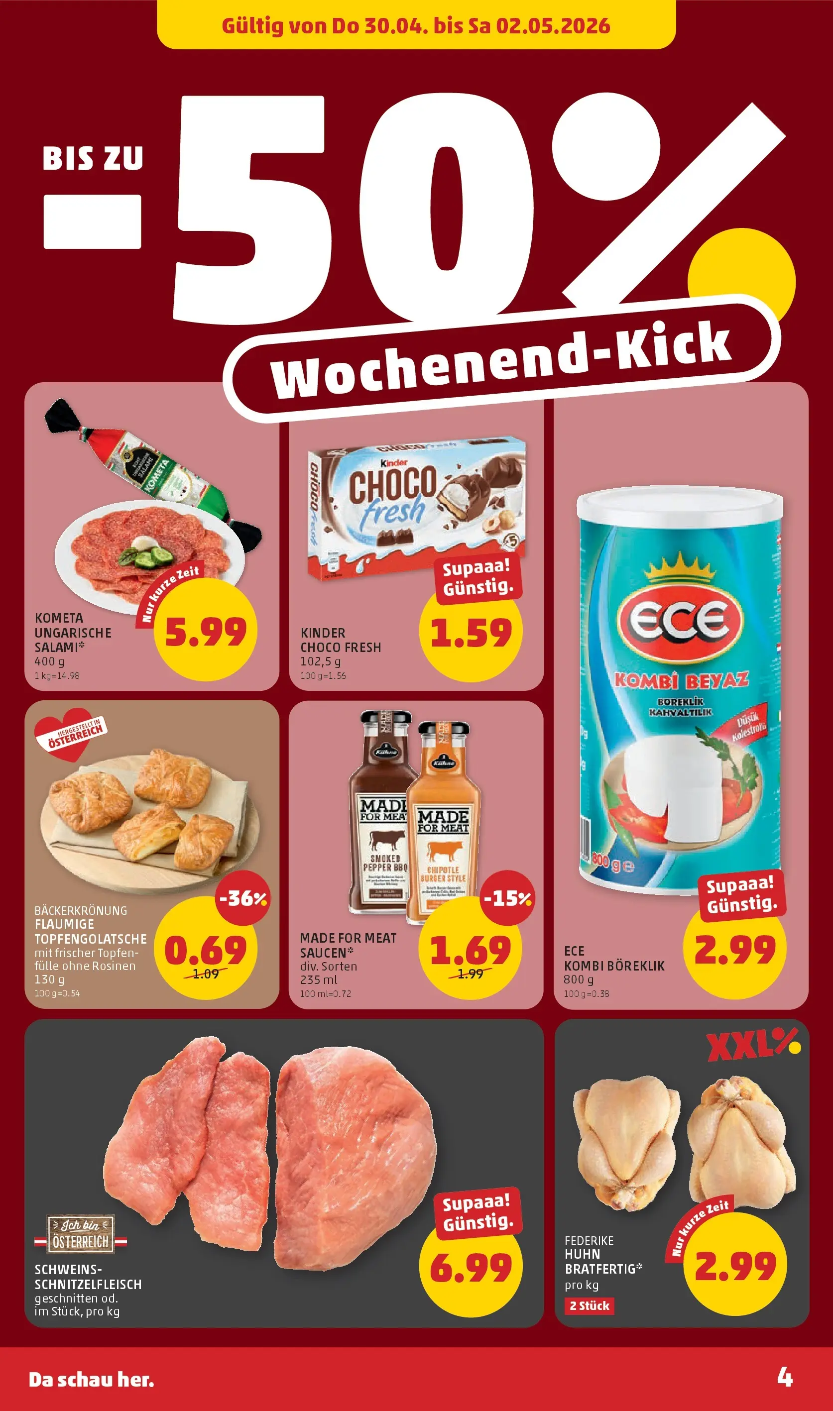 Penny Markt Die ganze Woche sparen ab (30.04.2026) - Angebote, Prospekt | Seite: 4