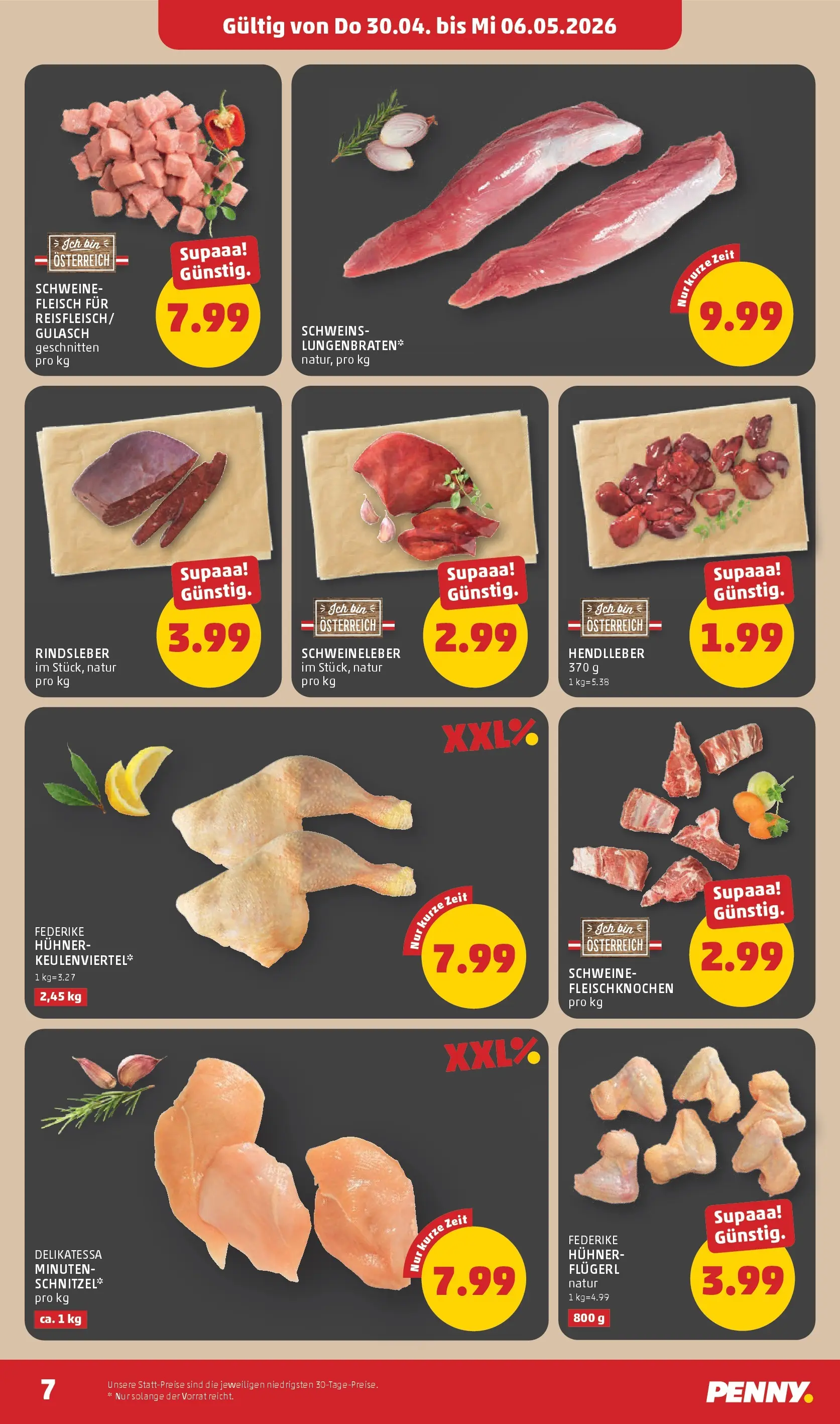 Penny Markt Die ganze Woche sparen ab (30.04.2026) - Angebote, Prospekt | Seite: 7