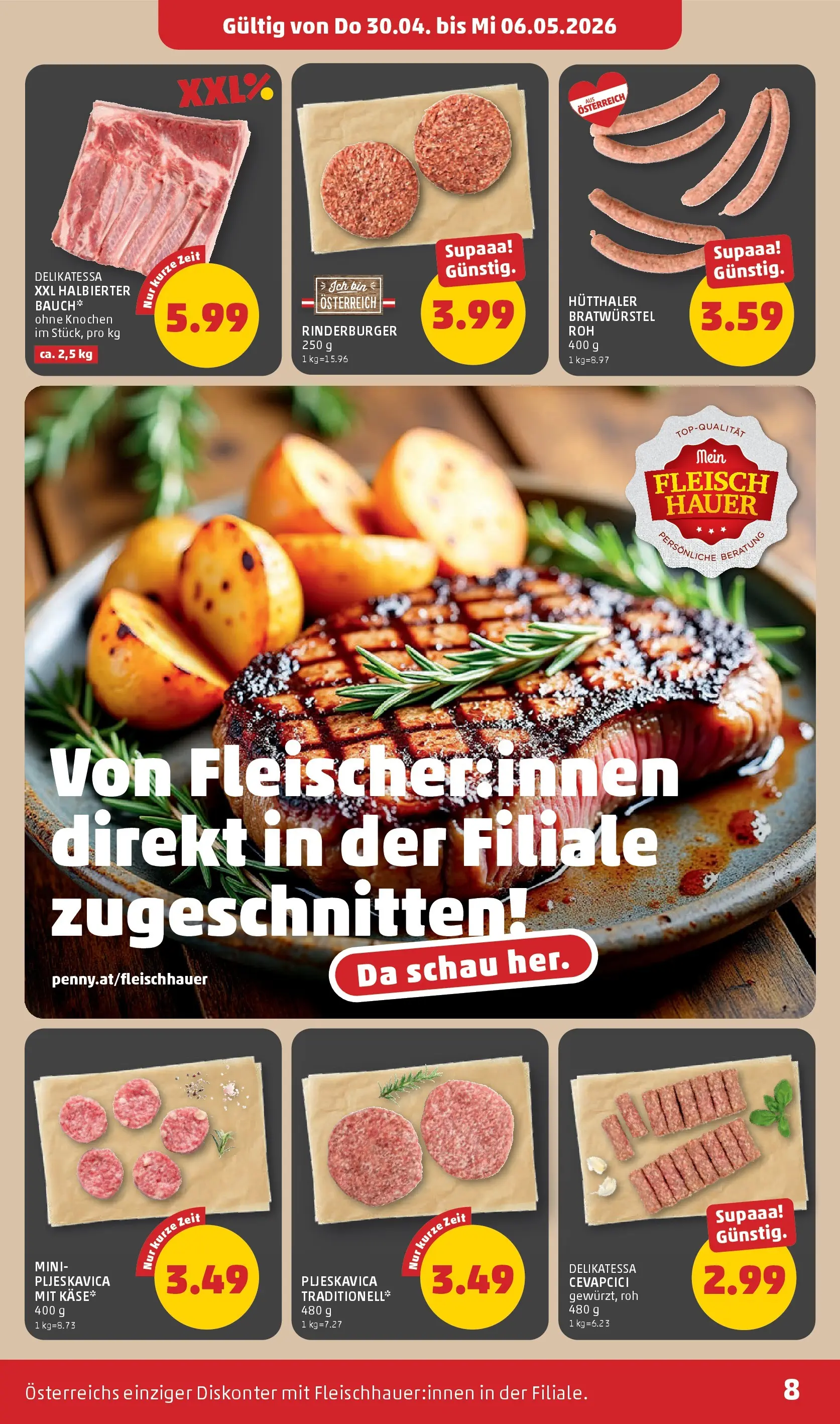 Penny Markt Die ganze Woche sparen ab (30.04.2026) - Angebote, Prospekt | Seite: 8