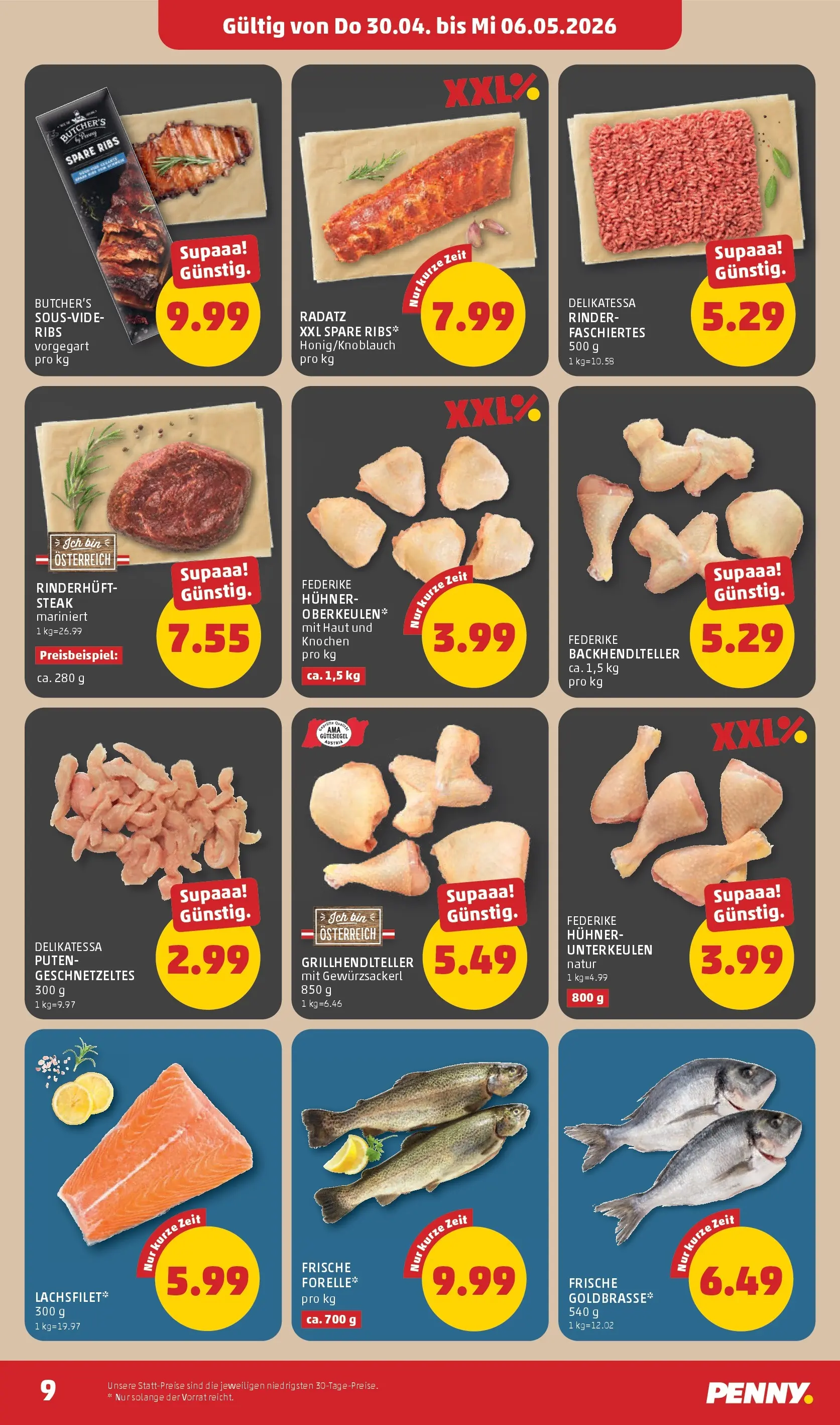 Penny Markt Die ganze Woche sparen ab (30.04.2026) - Angebote, Prospekt | Seite: 9