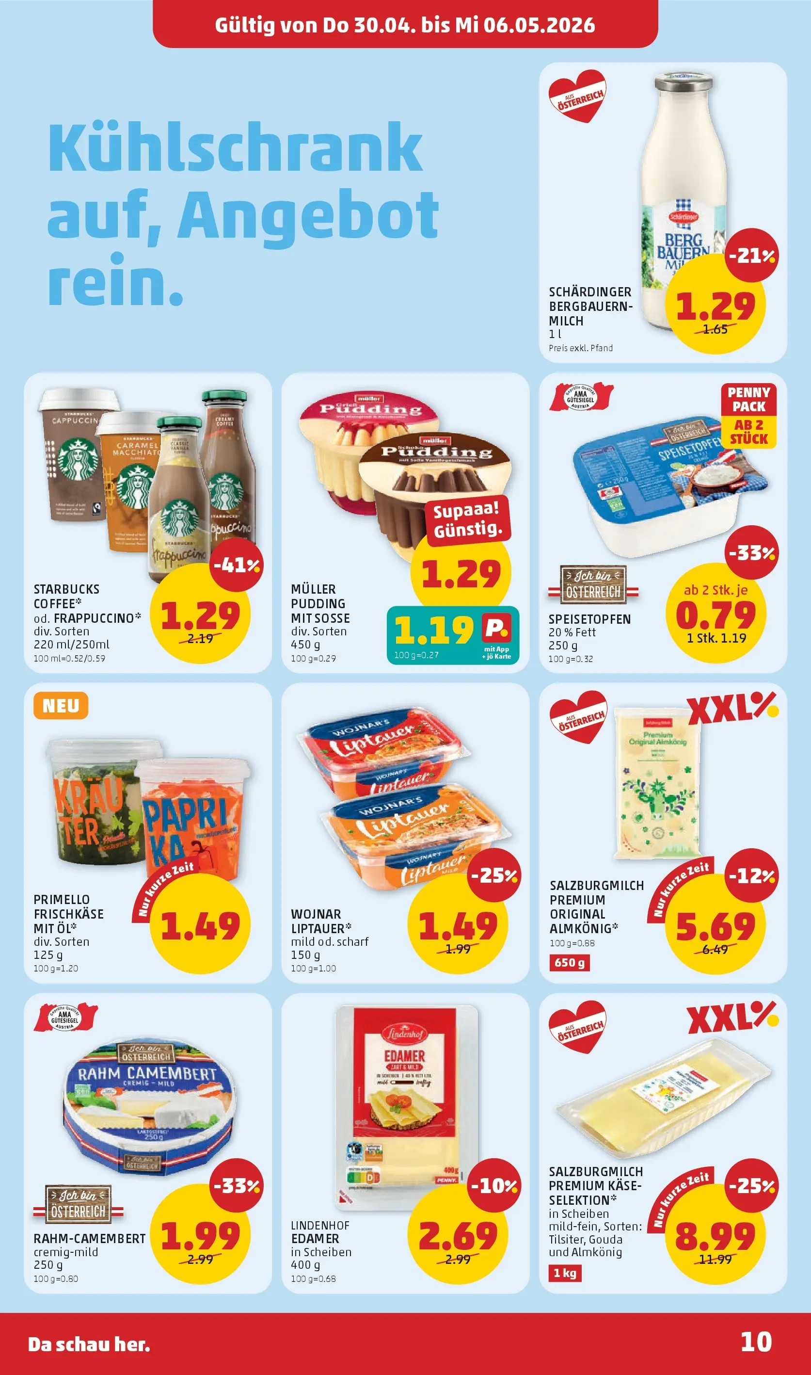 Penny Markt Die ganze Woche sparen ab (30.04.2026) - Angebote, Prospekt | Seite: 10